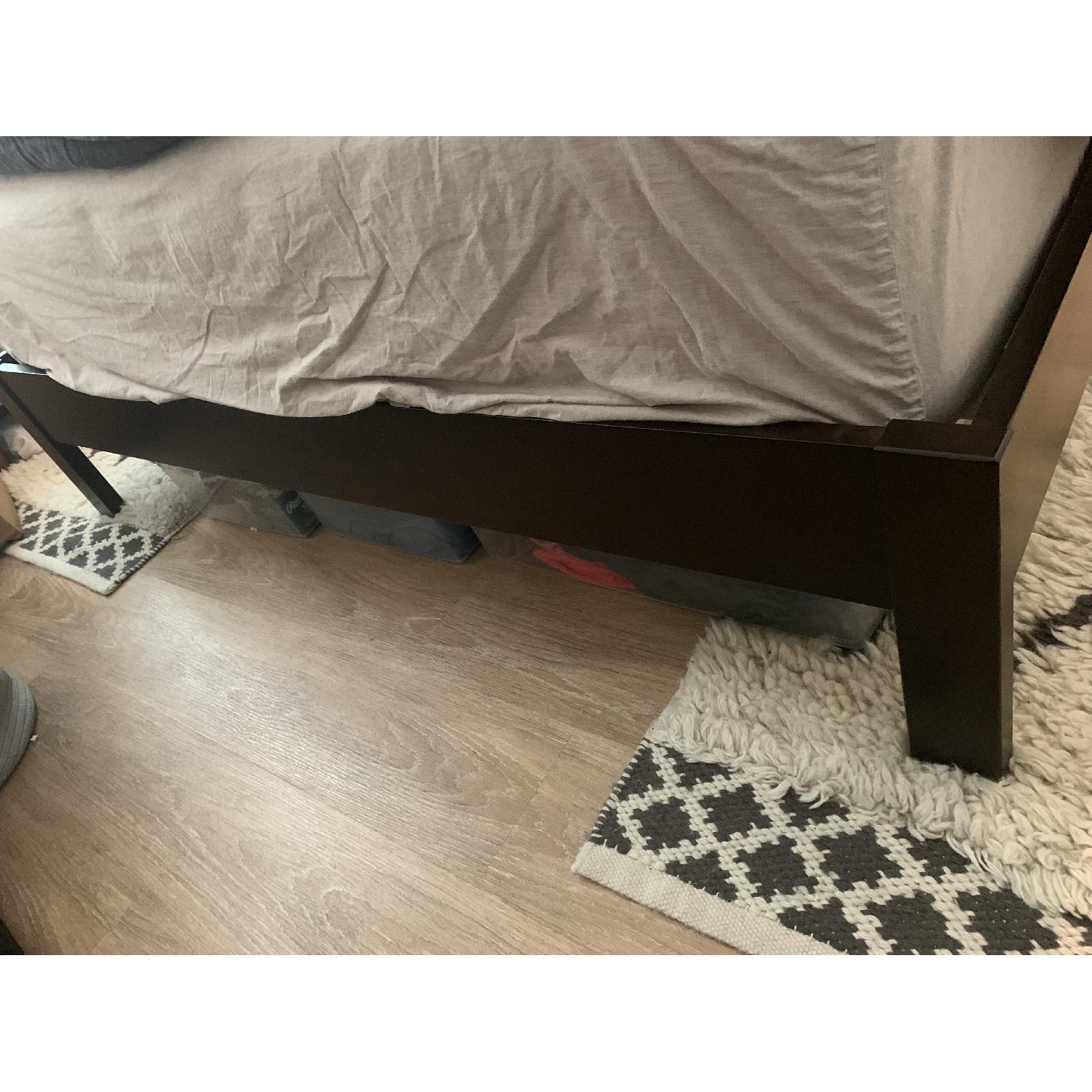 West Elm Chocolate Simple Bed Frame - image-1