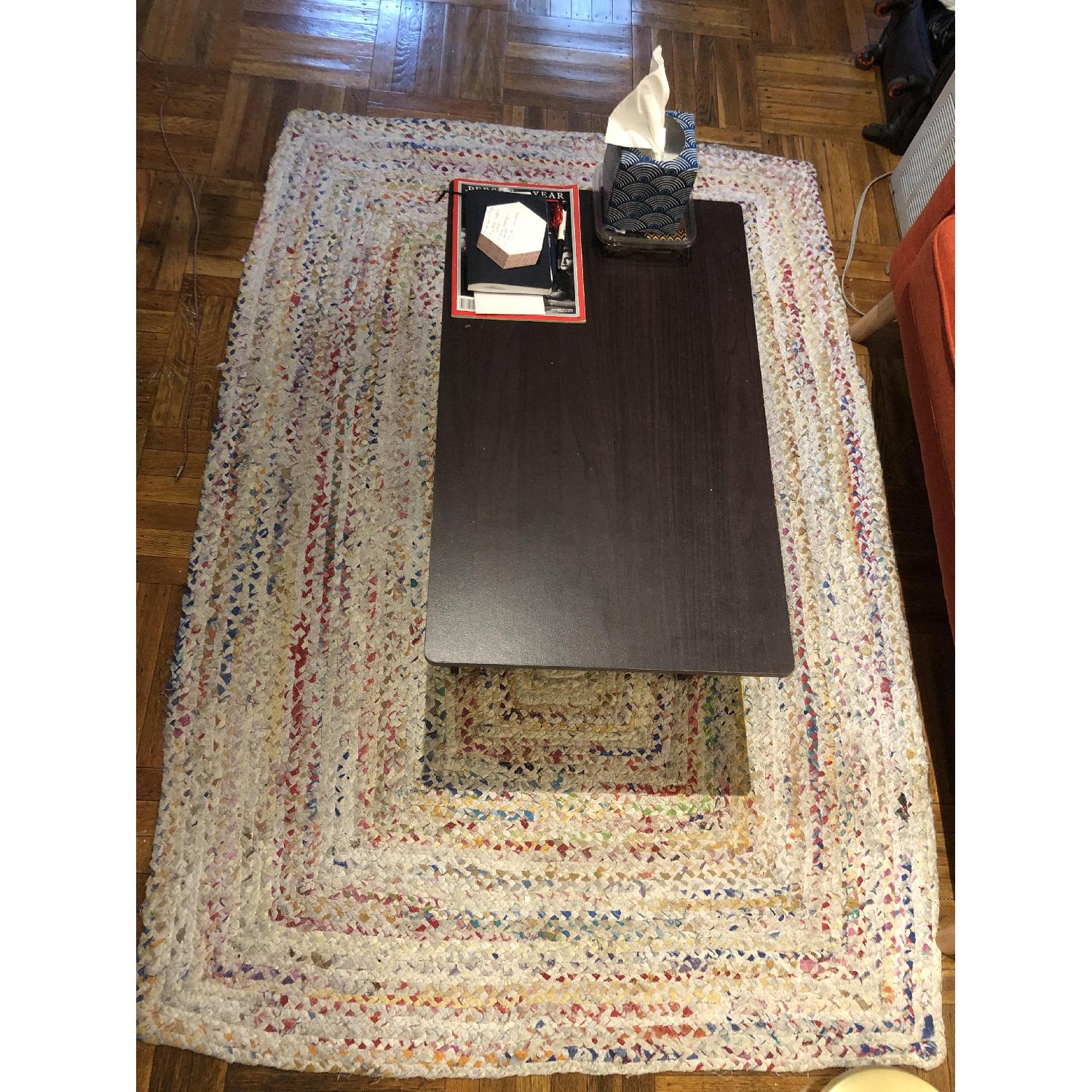 Bungalow Rose Hurst Hand-Woven Cotton Ivory Area Rug - image-3