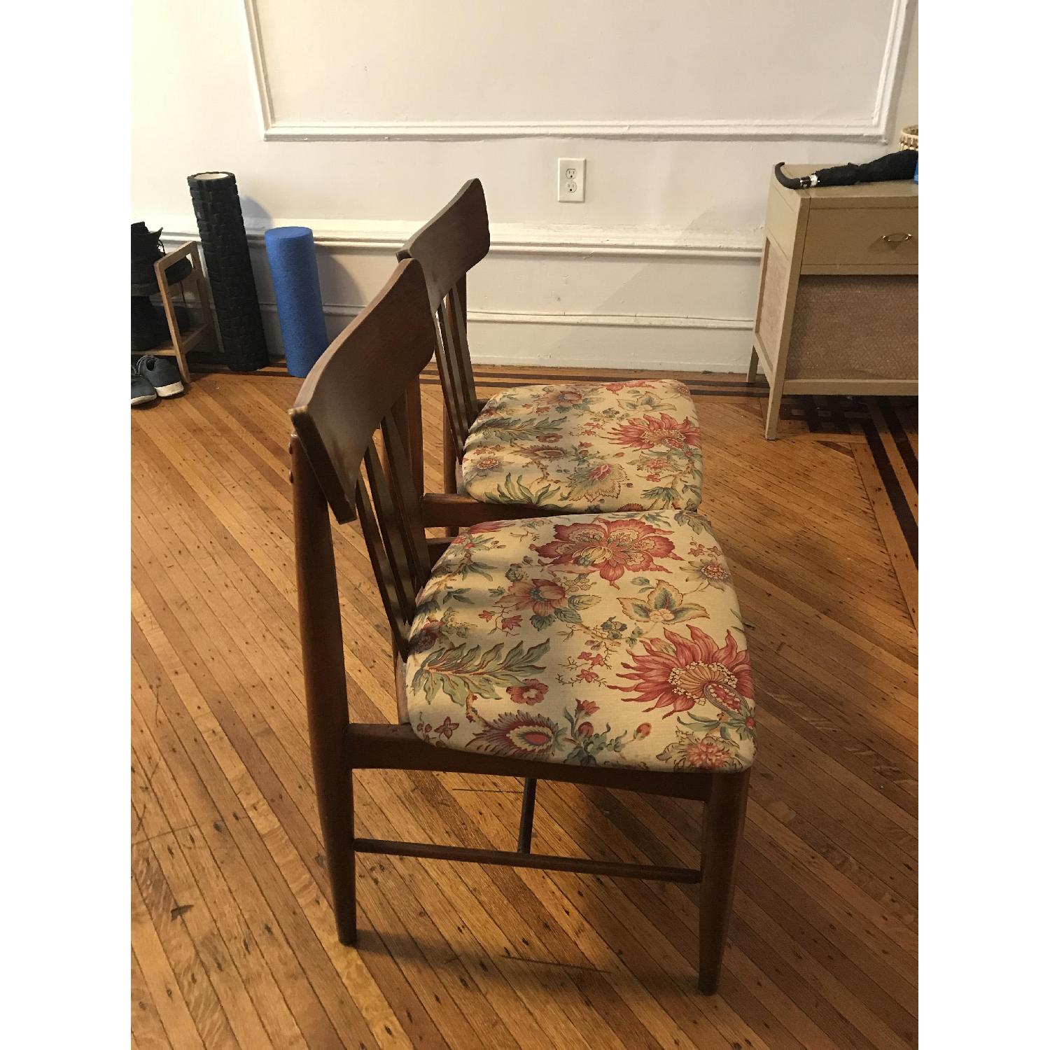 Antique Upholstered Wooden Dining Chairs - image-3