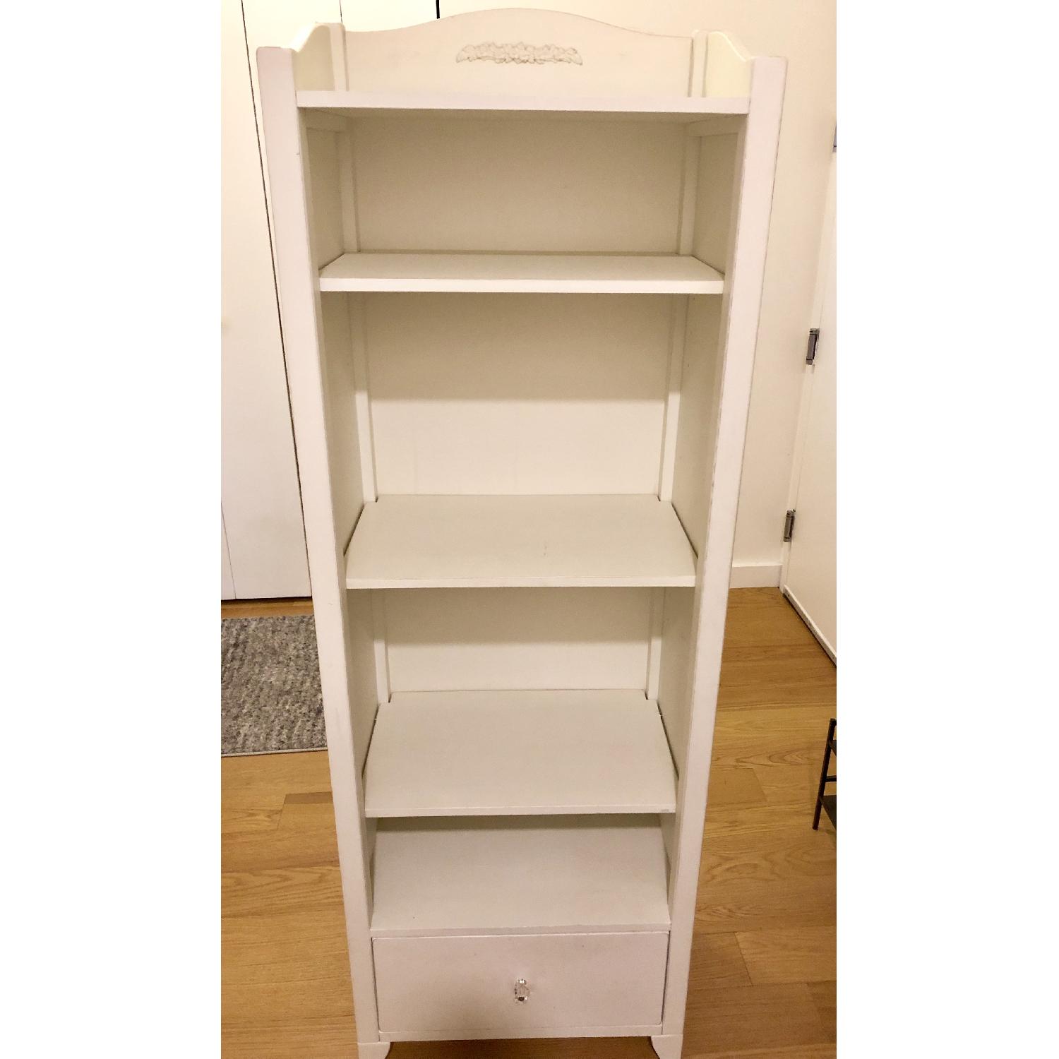Pottery Barn PB Teen Chelsea White Tower Bookcase - image-1