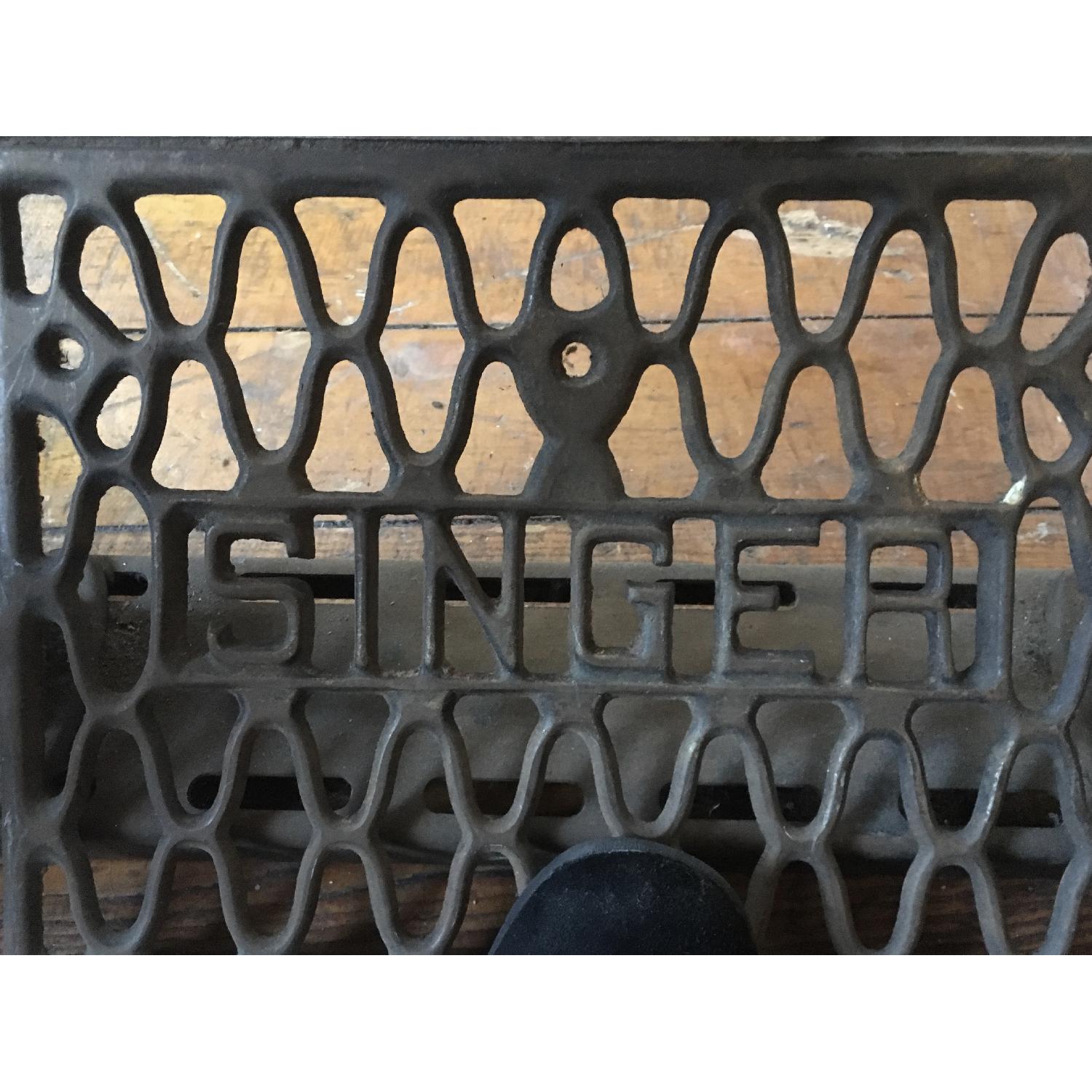 Antique Industrial Sewing Machine Table/Base - image-6