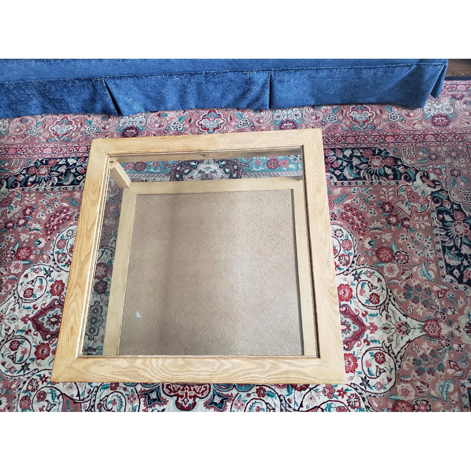 Antique Modern Craftsman Cane Shelf Coffee Table - image-1