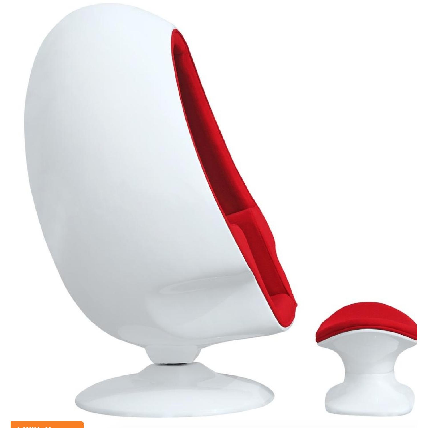 Alpha Egg Chair & Ottoman - image-2