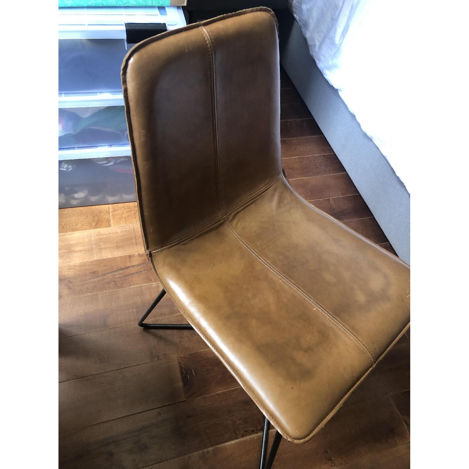 West Elm Slope Leather Chair - image-4