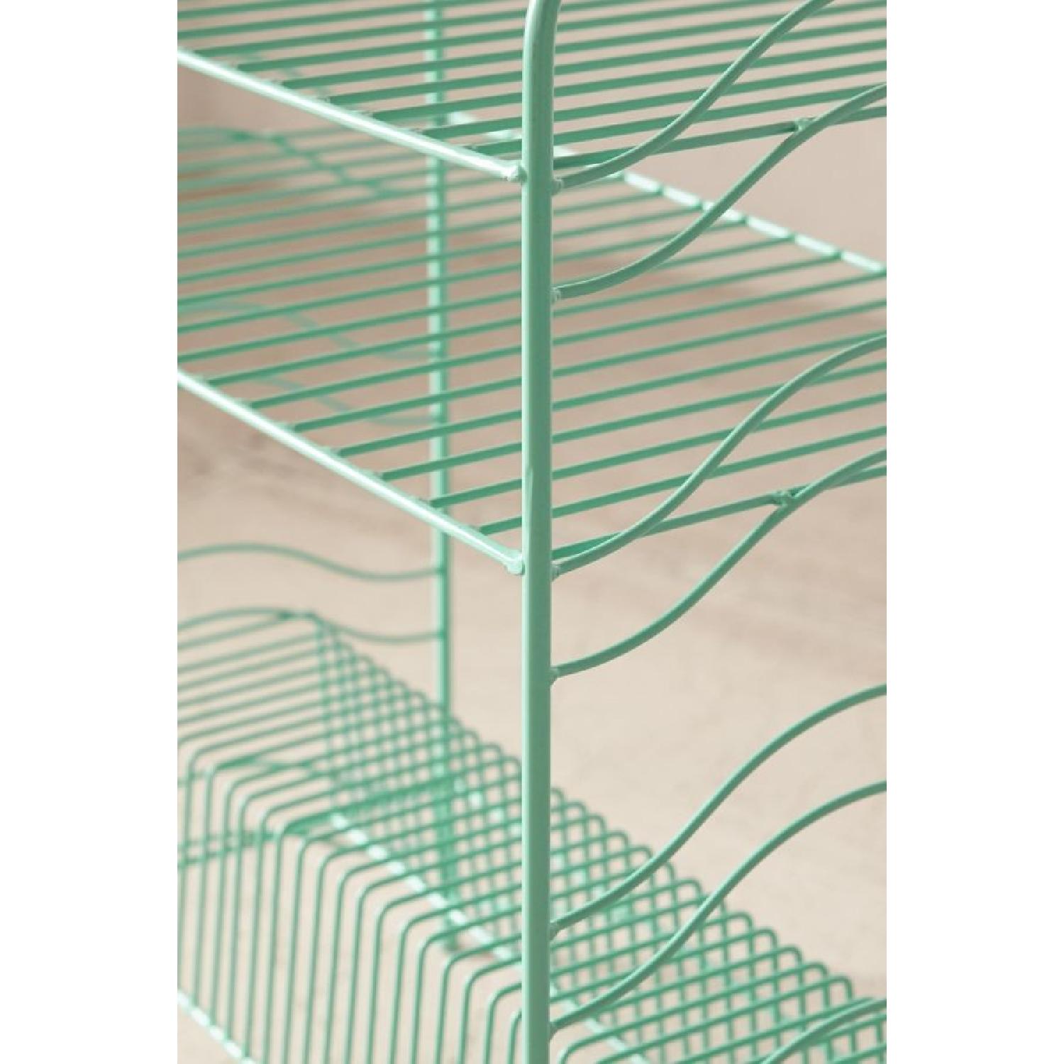 Urban Outfitters Teal Vinyl Record Storage Shelf - image-3