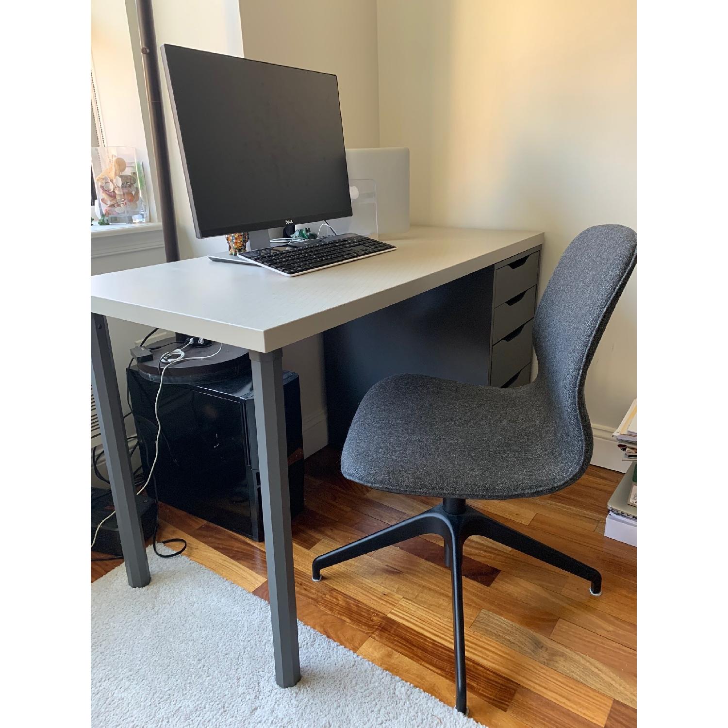 Ikea Linnmon Desk/Table & Chair AptDeco