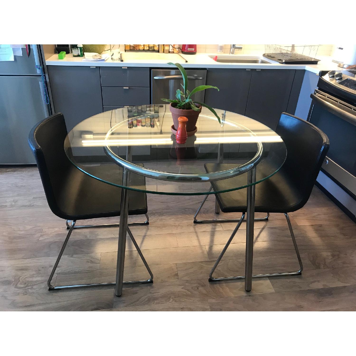 Ikea Salmi Glass Dining Table - AptDeco