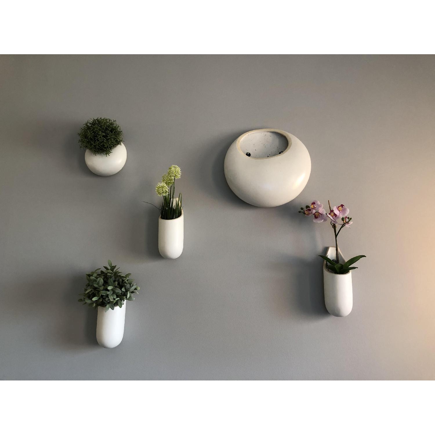 West Elm Ceramic Indoor/Outdoor Wall Planters - image-1