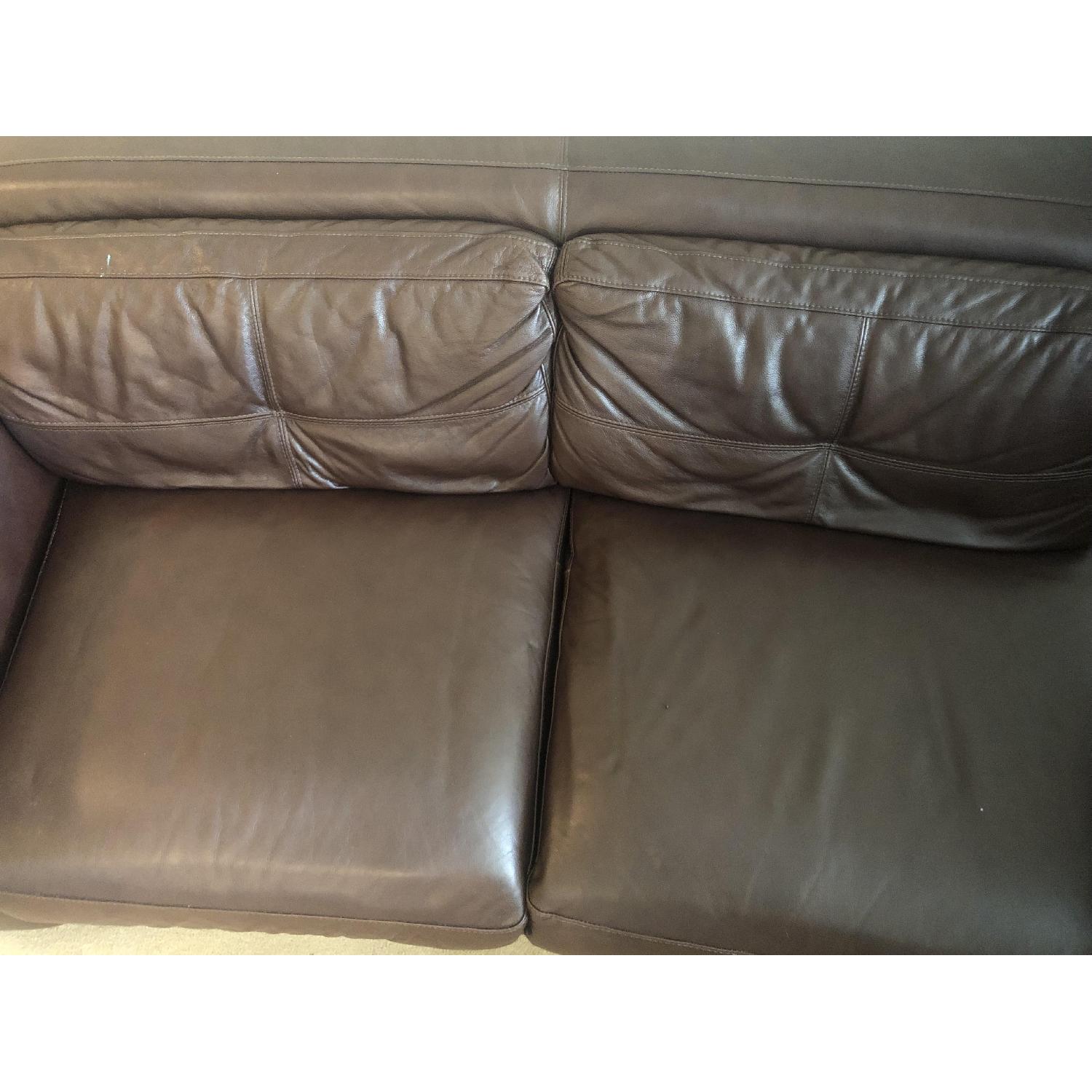 Raymour Flanigan Austin 3 Piece Leather Sectional Sofa Aptdeco