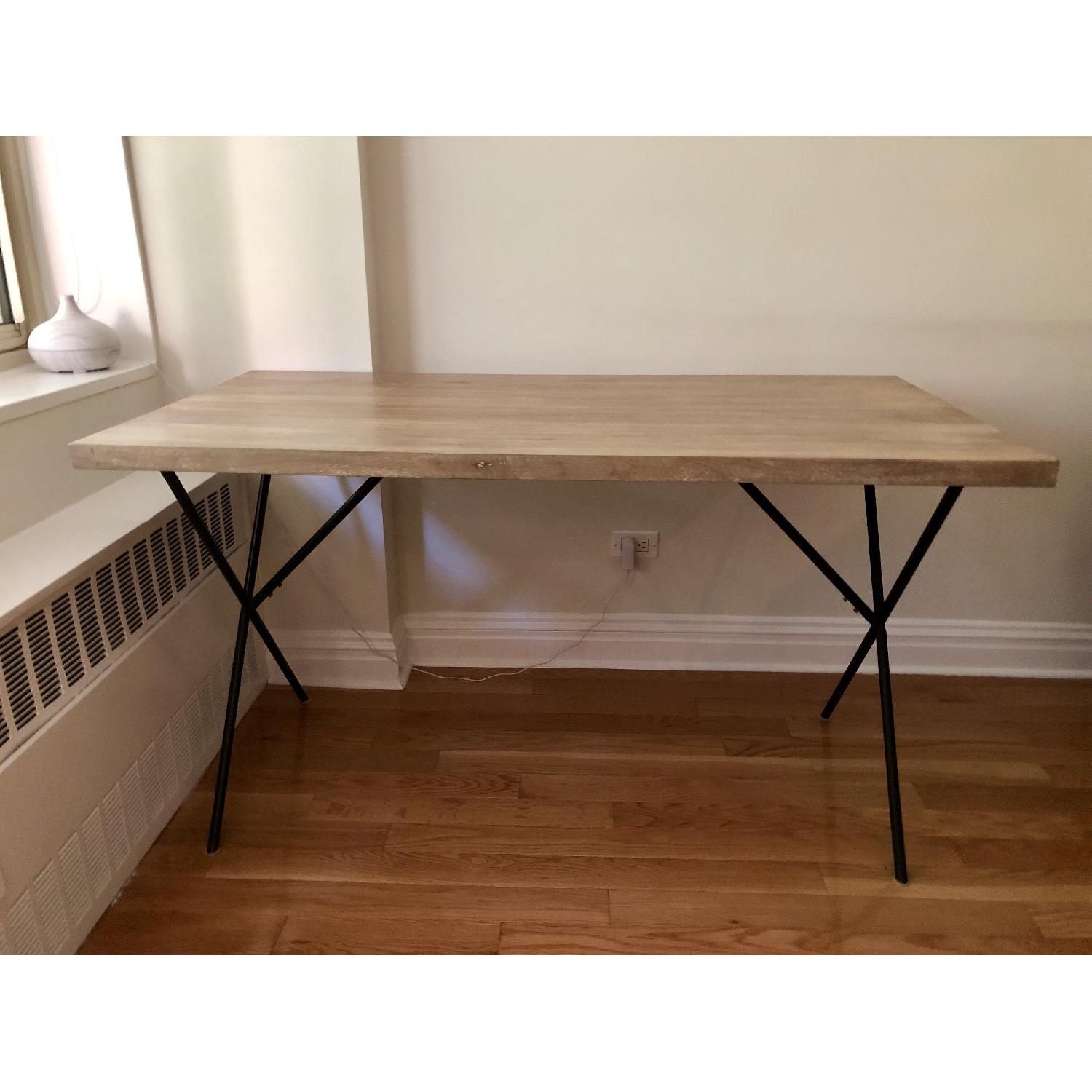 West Elm Metal Truss Work Table/Desk - image-1
