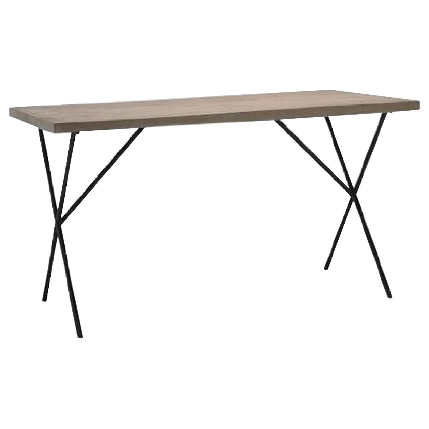 West Elm Metal Truss Work Table/Desk - image-0