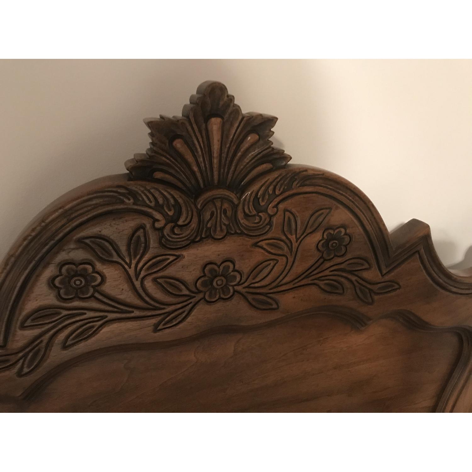 Karges Walnut Carved Headboard - image-3