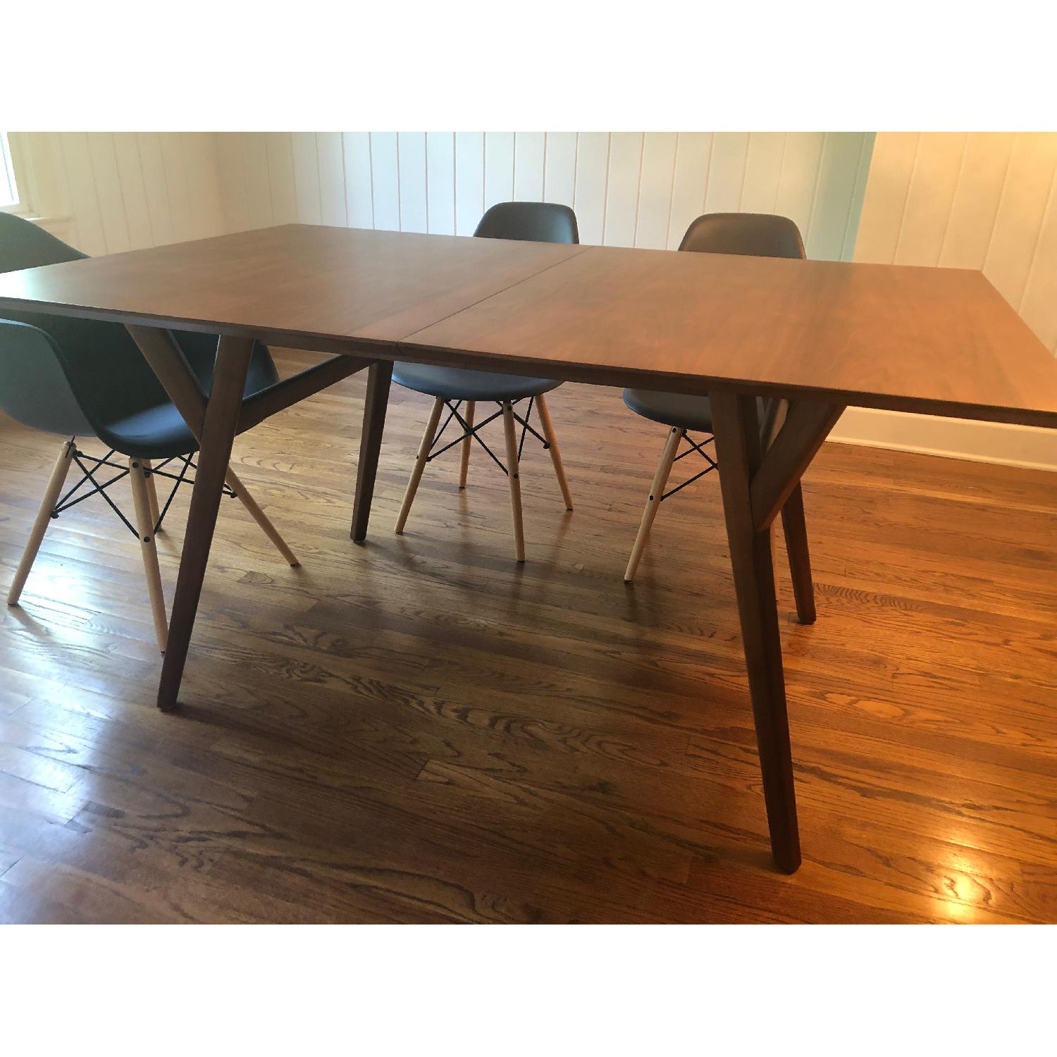West Elm Mid-Century Expandable Dining Table in Walnut - image-2