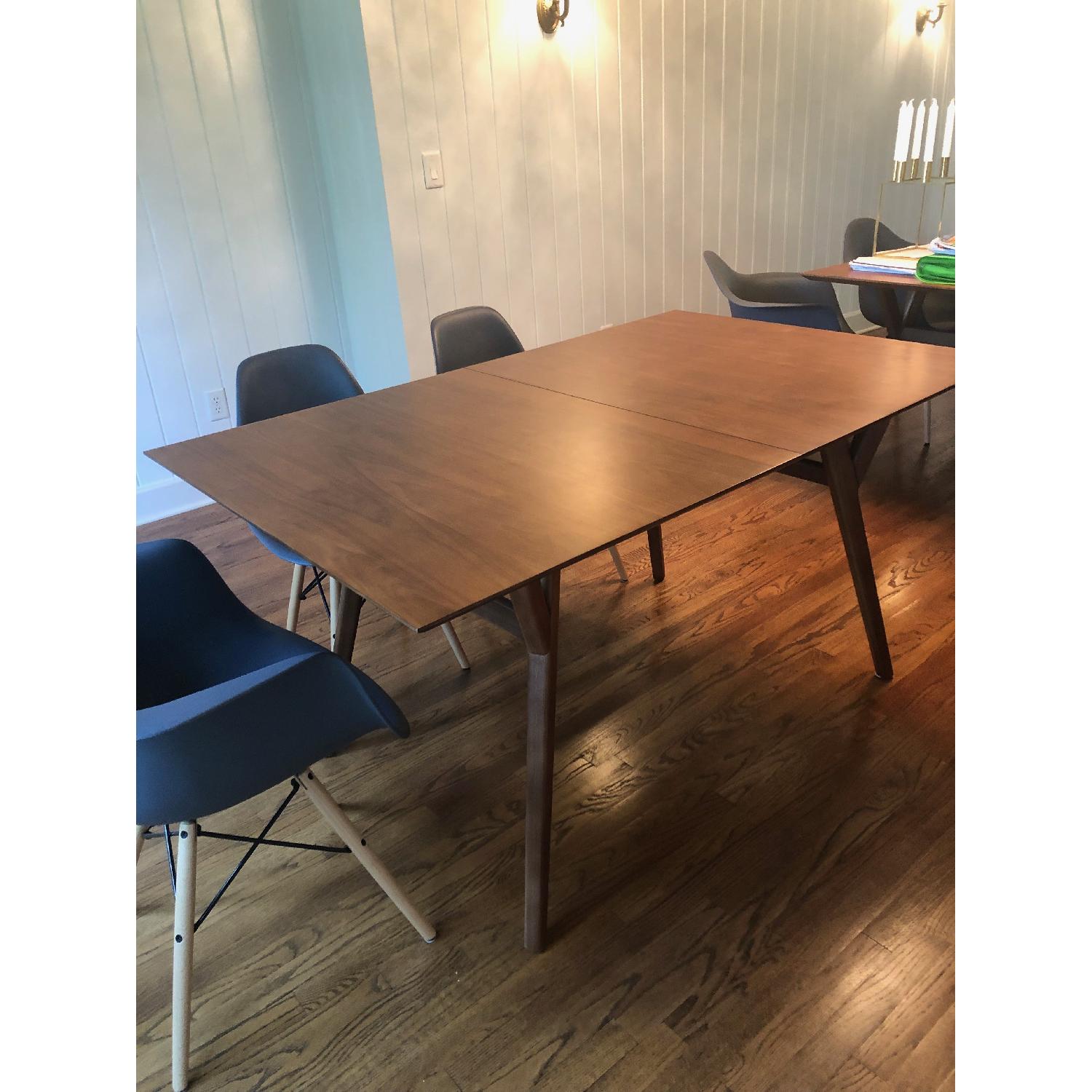 West Elm Mid-Century Expandable Dining Table in Walnut - image-3