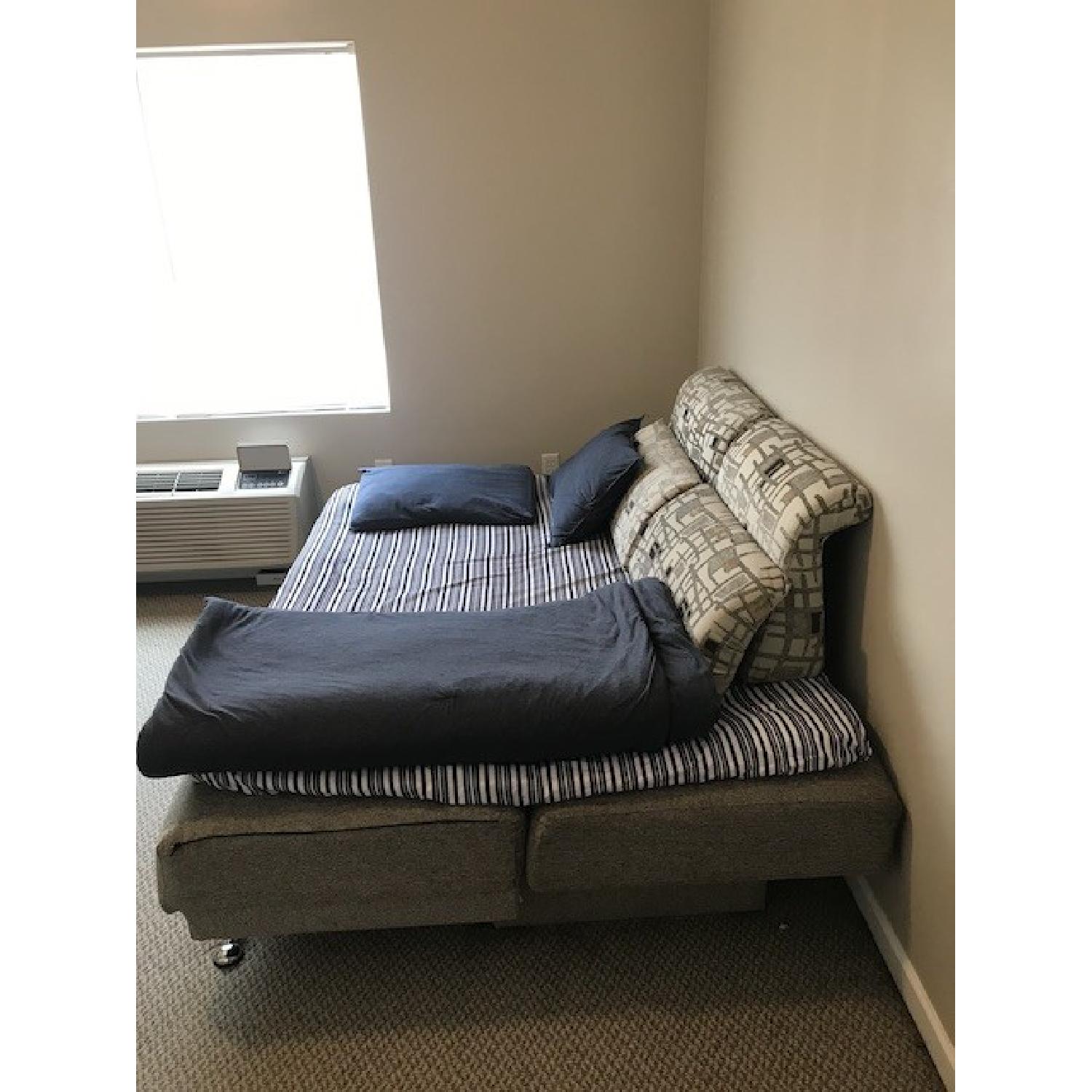 Twin Size Convertible Sleeper Sofa w/ Storage - image-2