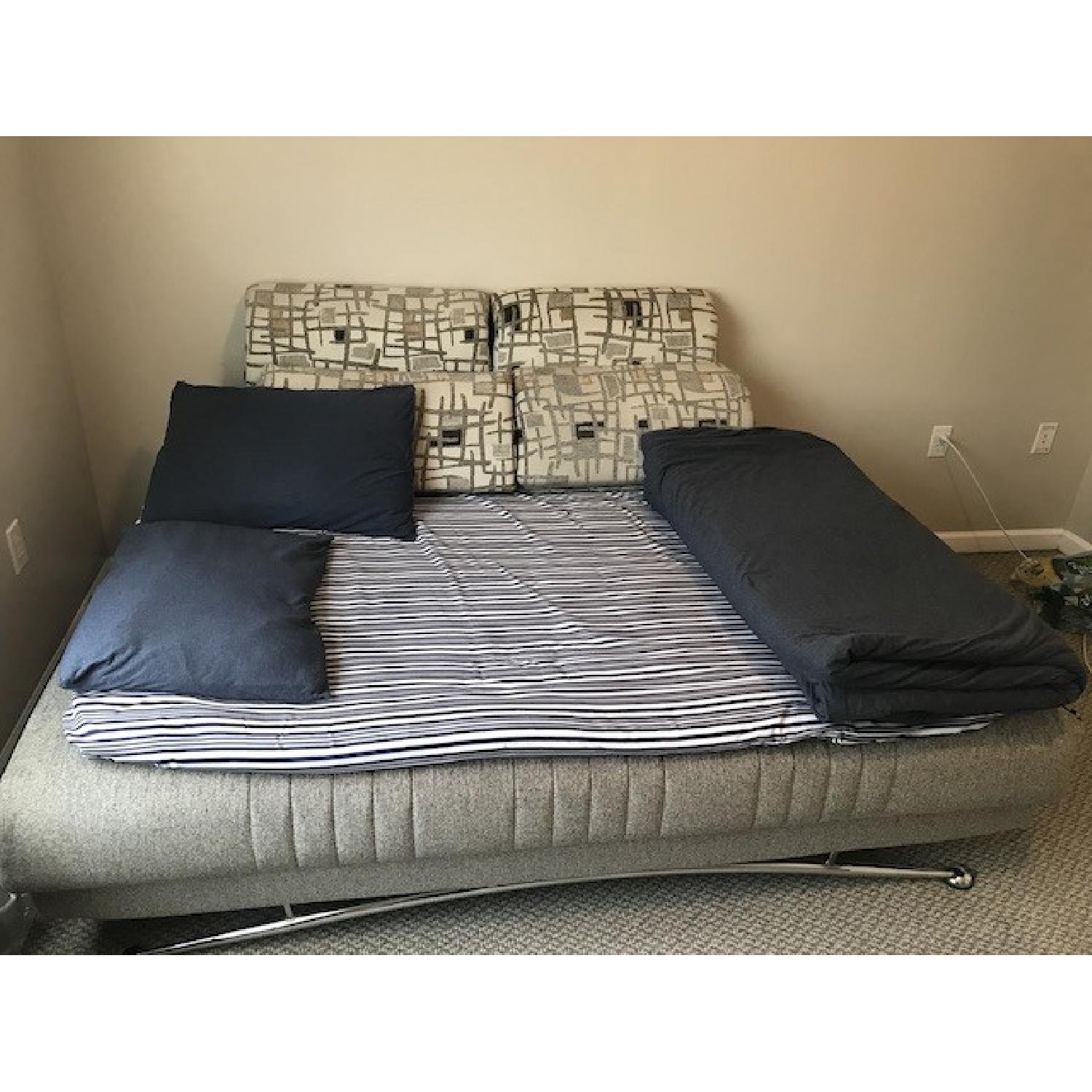 Twin Size Convertible Sleeper Sofa w/ Storage - image-5