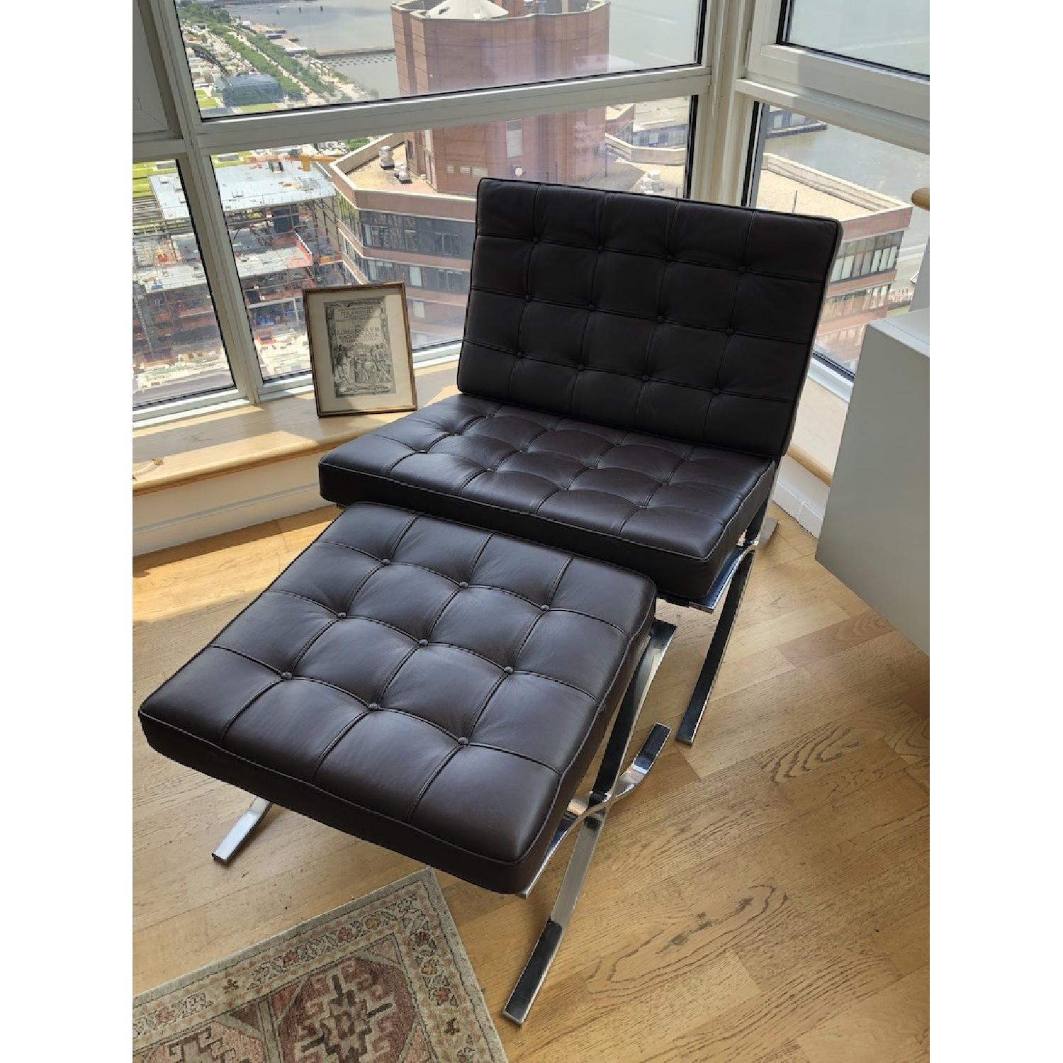 Design Within Reach Barcelona Chair & Stool - image-1