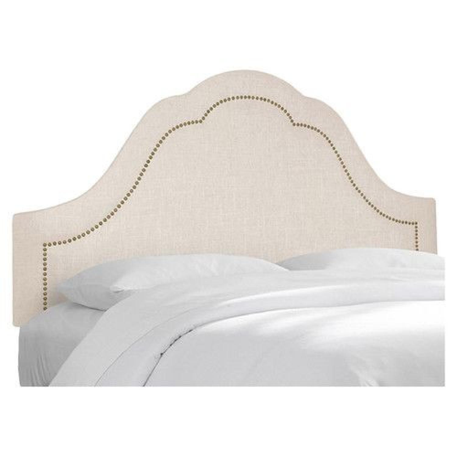 Skyline Chaumont Upholstered Headboard in Talc - image-3