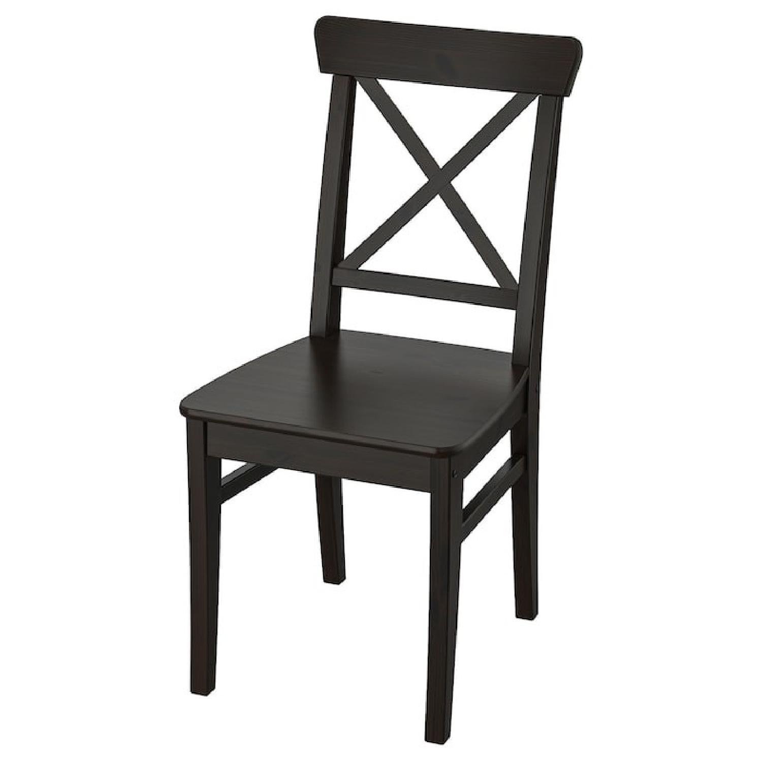 Ikea Ingolf Black Dining Chairs AptDeco