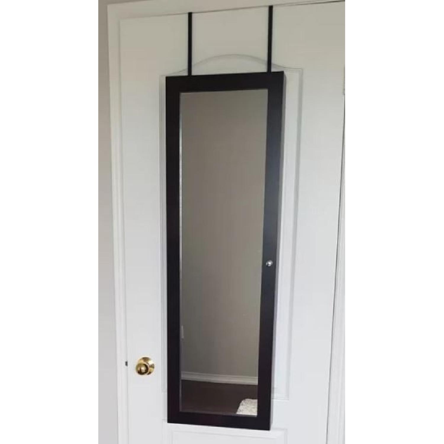 Latitude Run Bohdalice Over the Door Mirror Jewelry Armoire - image-1