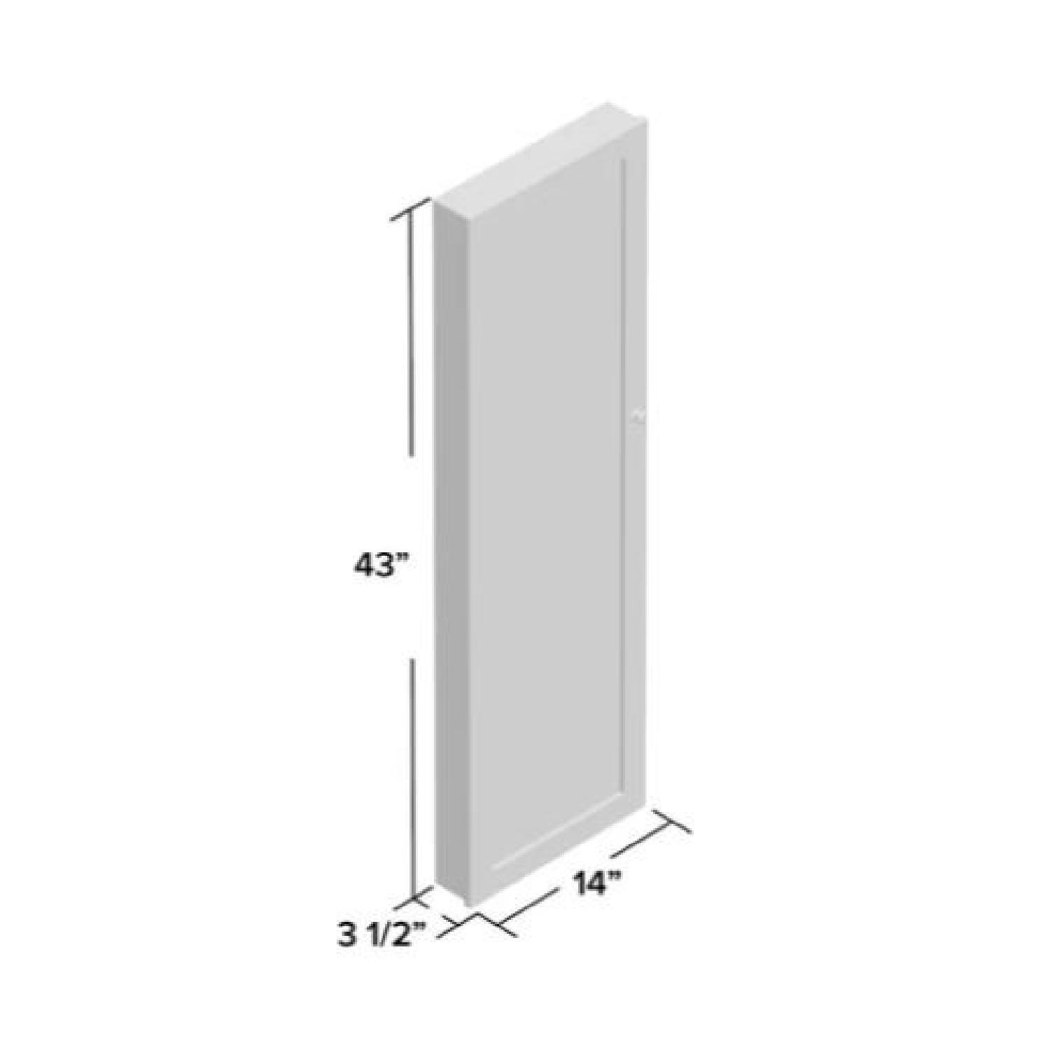Latitude Run Bohdalice Over the Door Mirror Jewelry Armoire - image-3