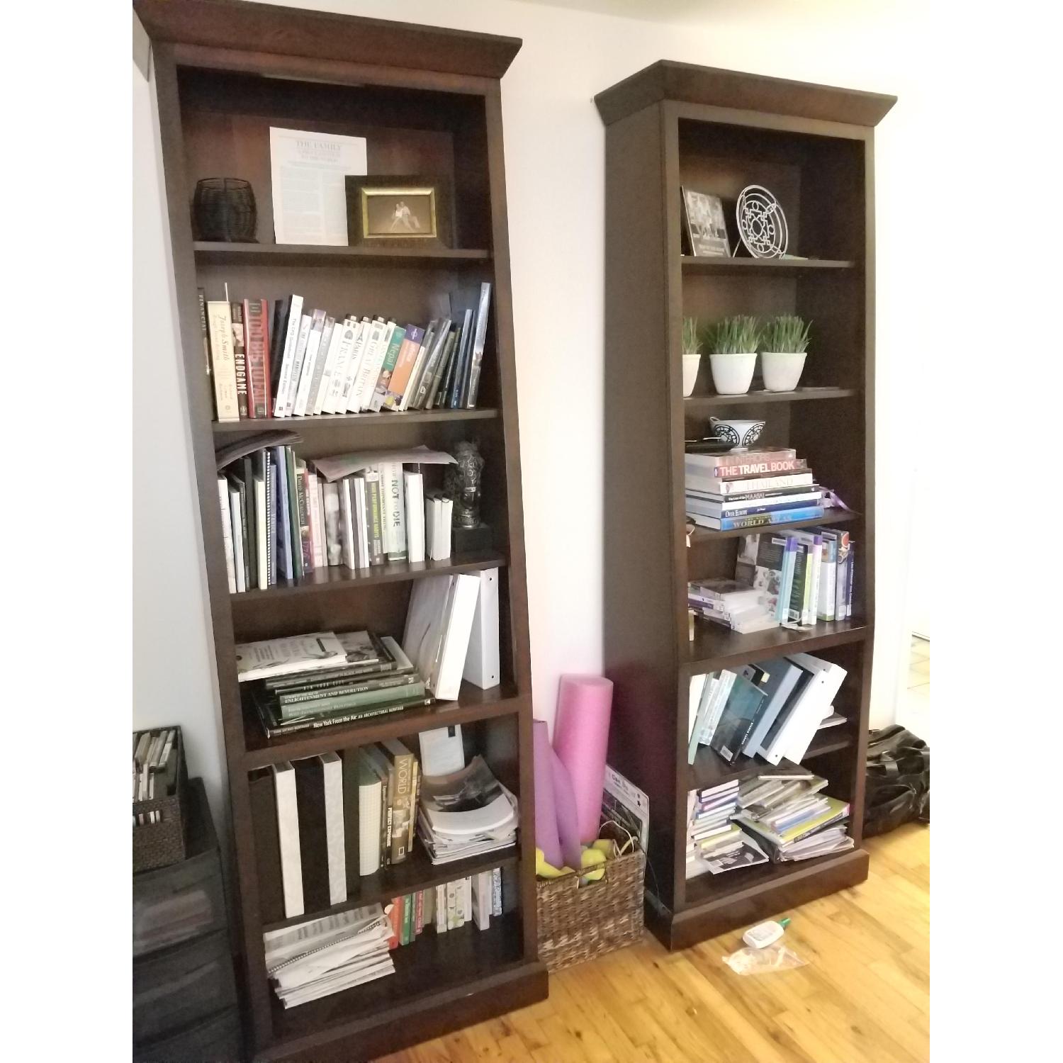 Ethan Allen Wood Tall Bookcase - image-2