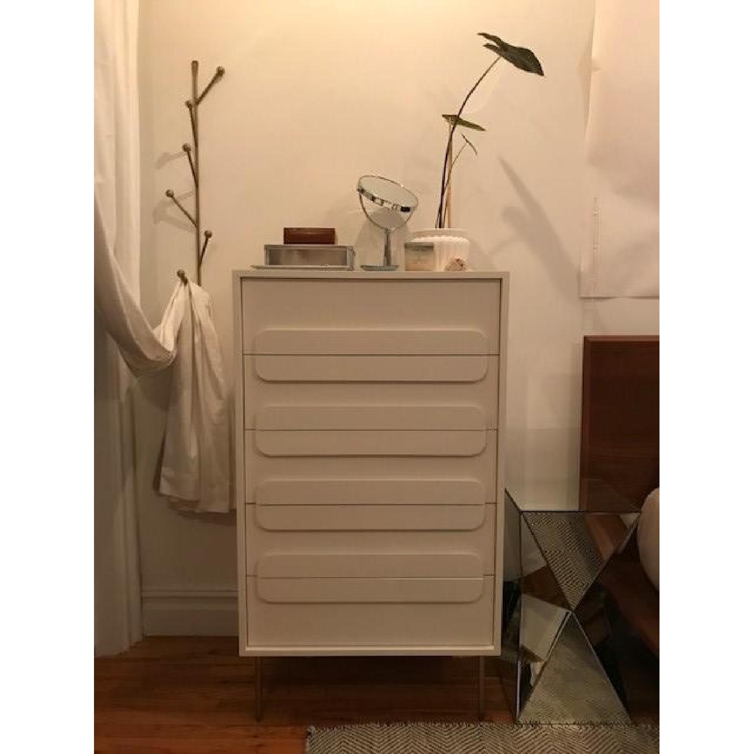 West Elm Gemini 5-Drawer Dresser in White - image-2