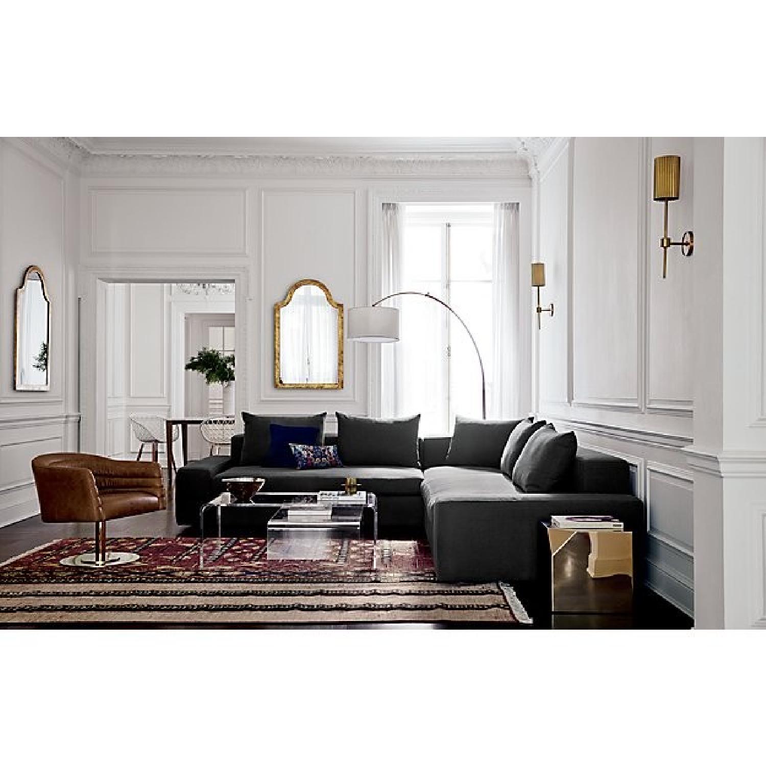 CB2 Big Dipper Brass Arc Floor Lamp - image-2