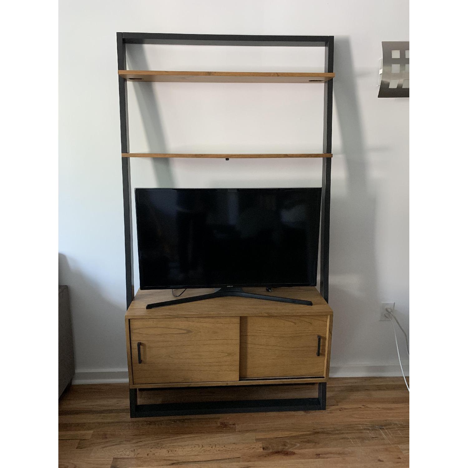 West Elm Ladder Shelf Media Console - image-4