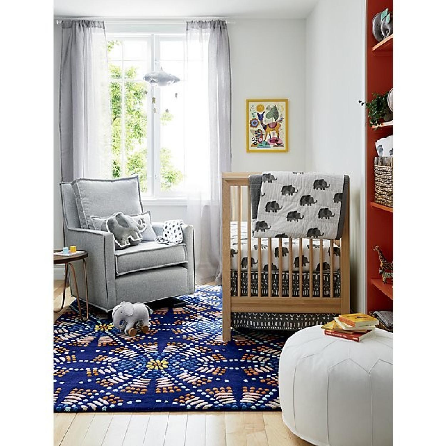 Crate & Barrel Andersen Crib w/ Toddler Rail - image-3