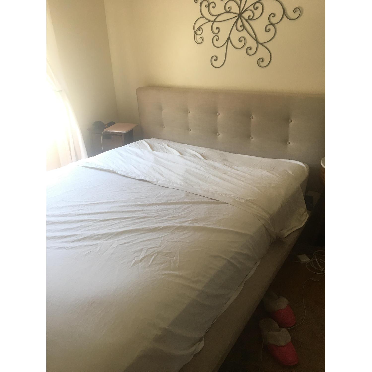 Baxton Studio Scandinavian Mid-Century Modern Platform Bed - image-2