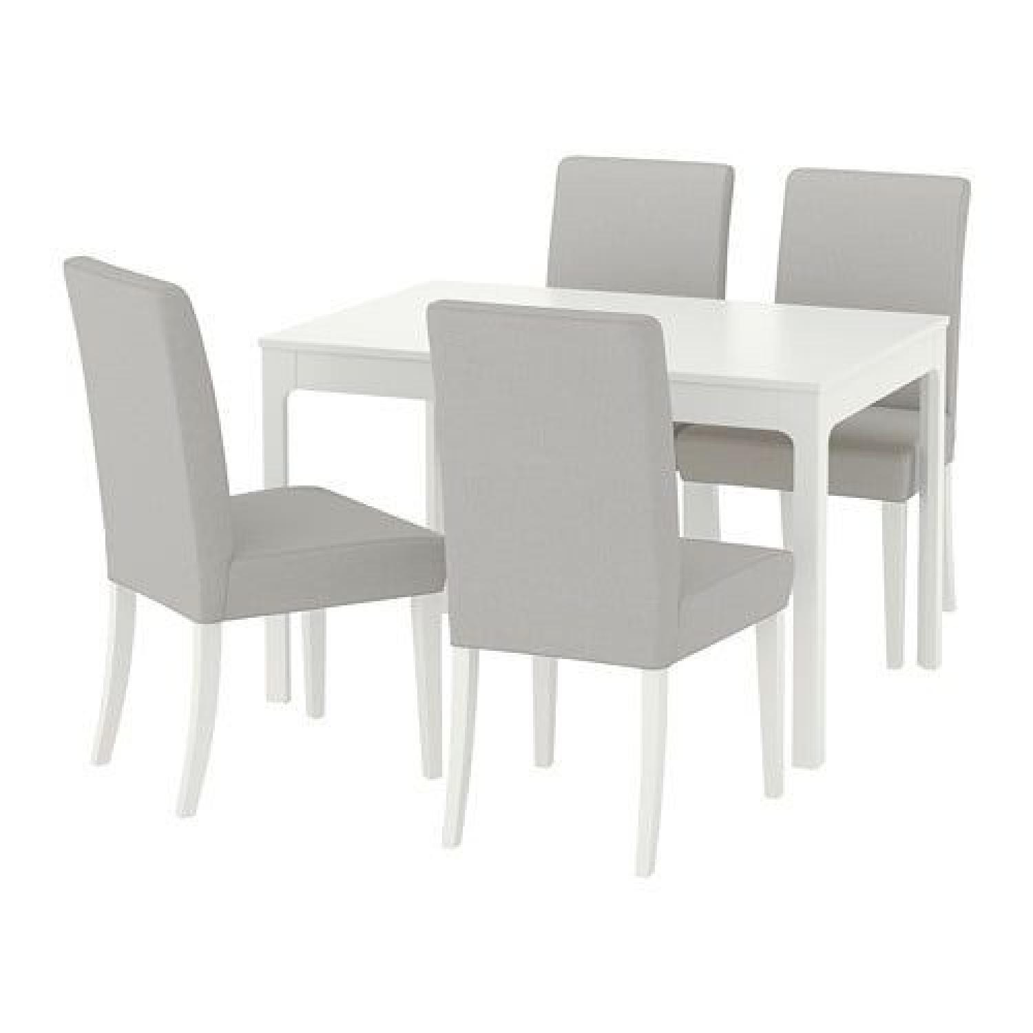 Ikea Extendable Dining Table w/ 4 chairs - image-0