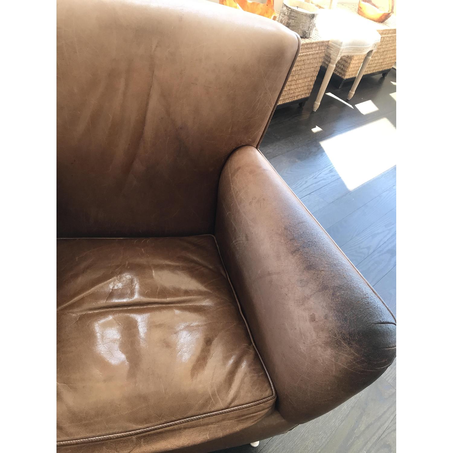 Handmade Italian Leather Lounge Chairs - image-10