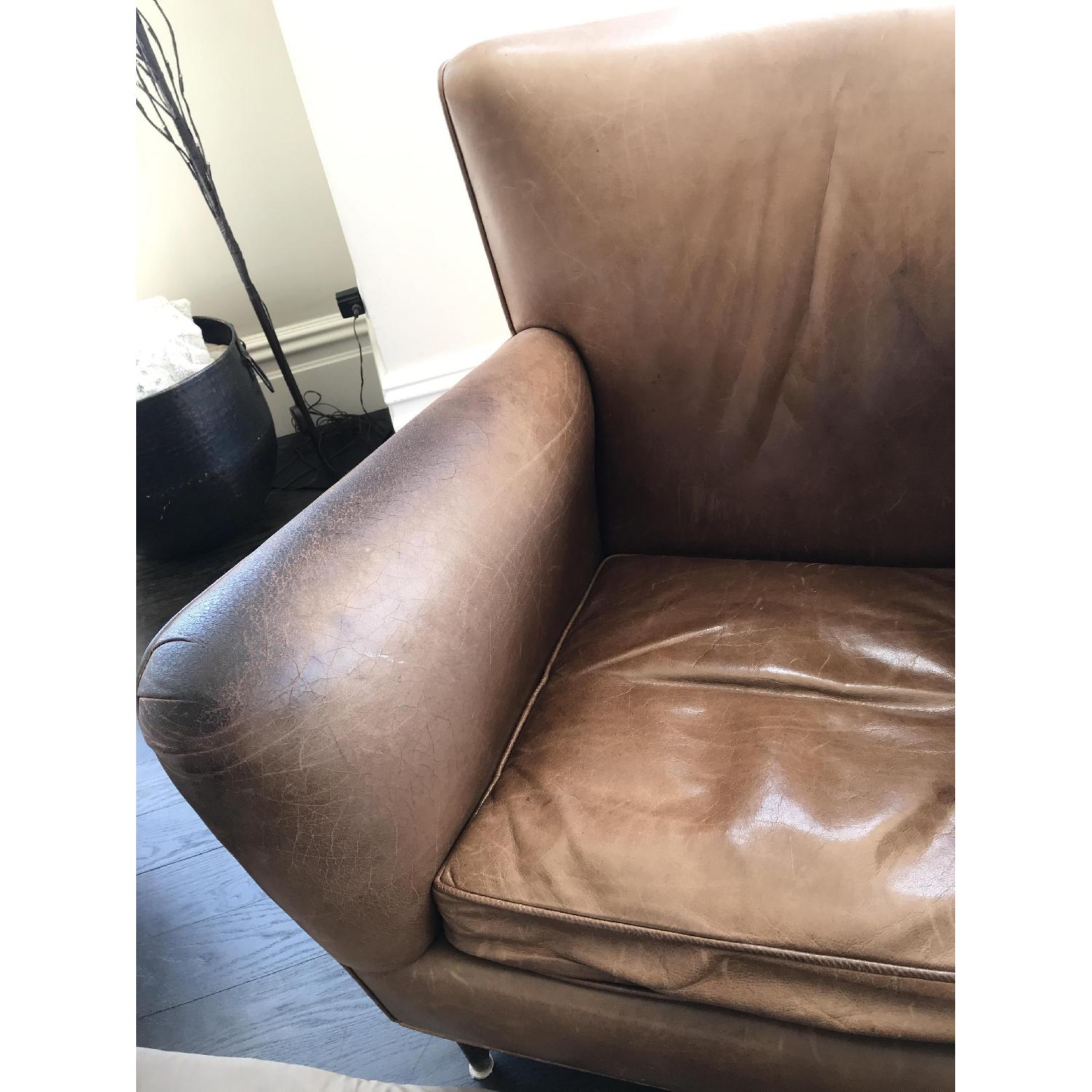 Handmade Italian Leather Lounge Chairs - image-11