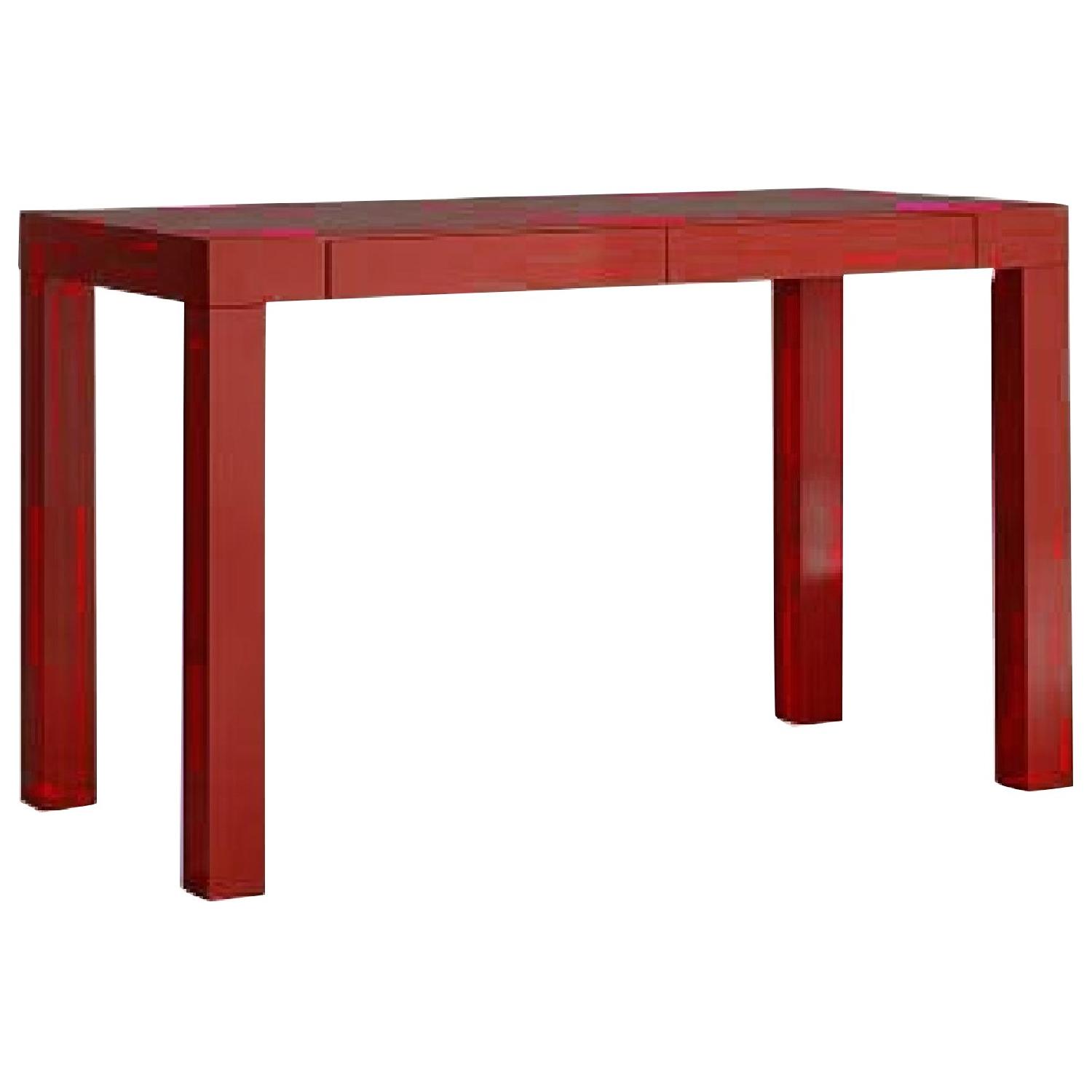 West Elm Parsons Red Desk - image-0