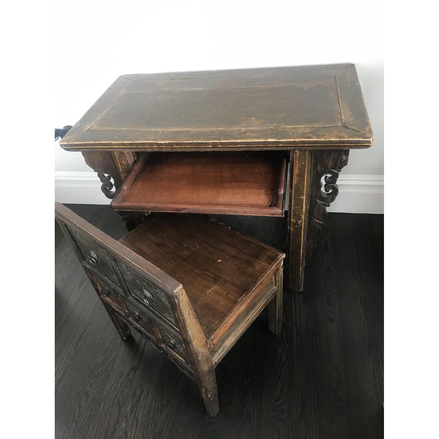 Ancient Asian Functional Design Desk & Chair - image-4