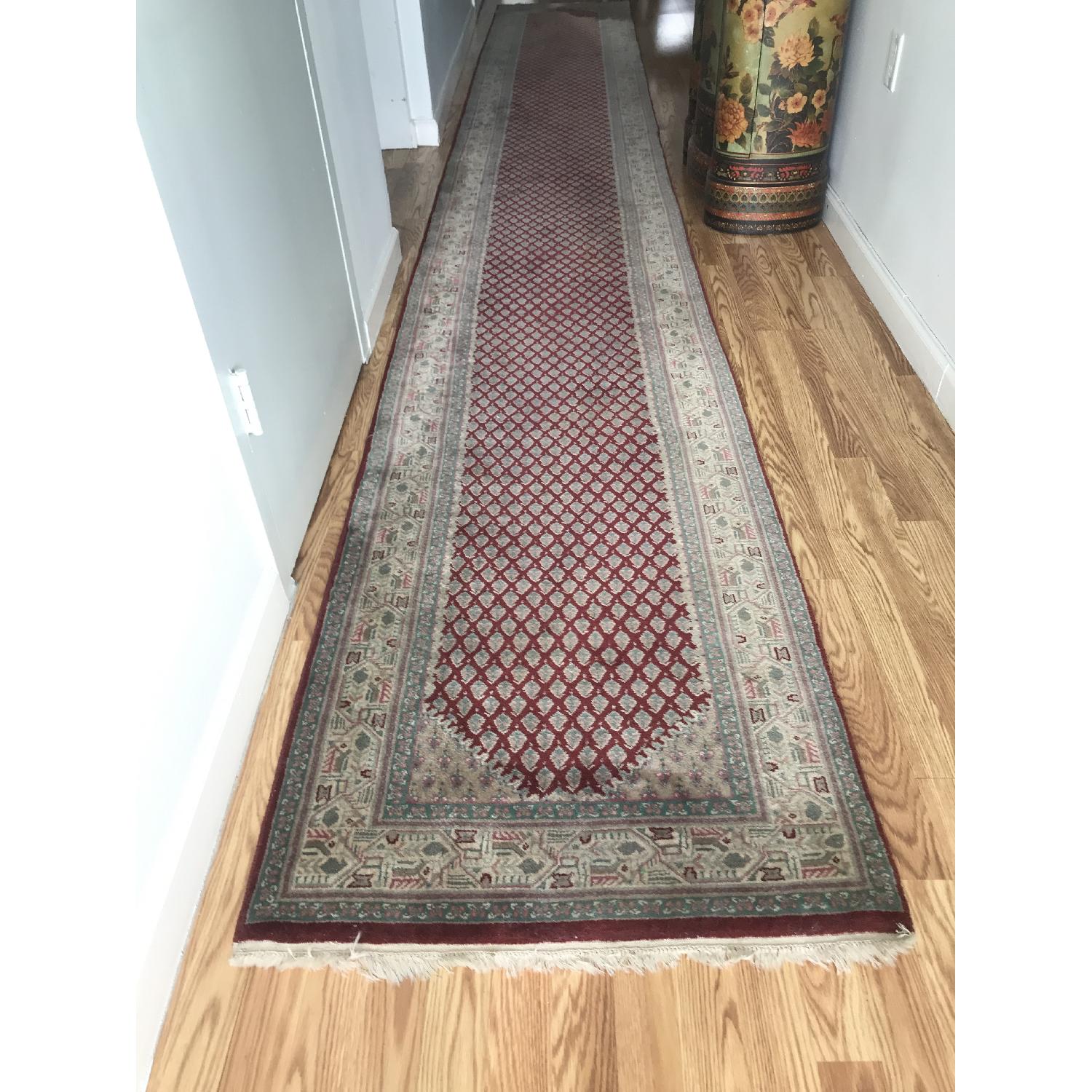 ABC Carpet and Home Hand Woven Oriental Indian Runner Rug - image-1
