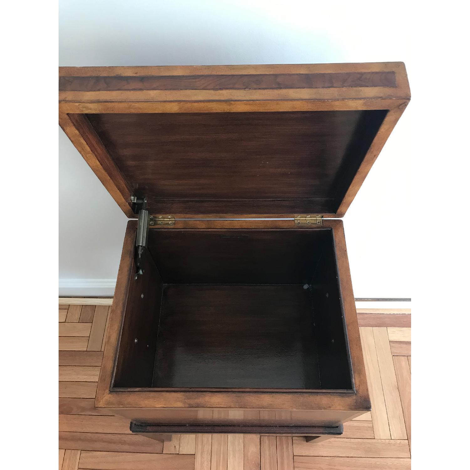 Antique Style Wood Storage Table - image-3