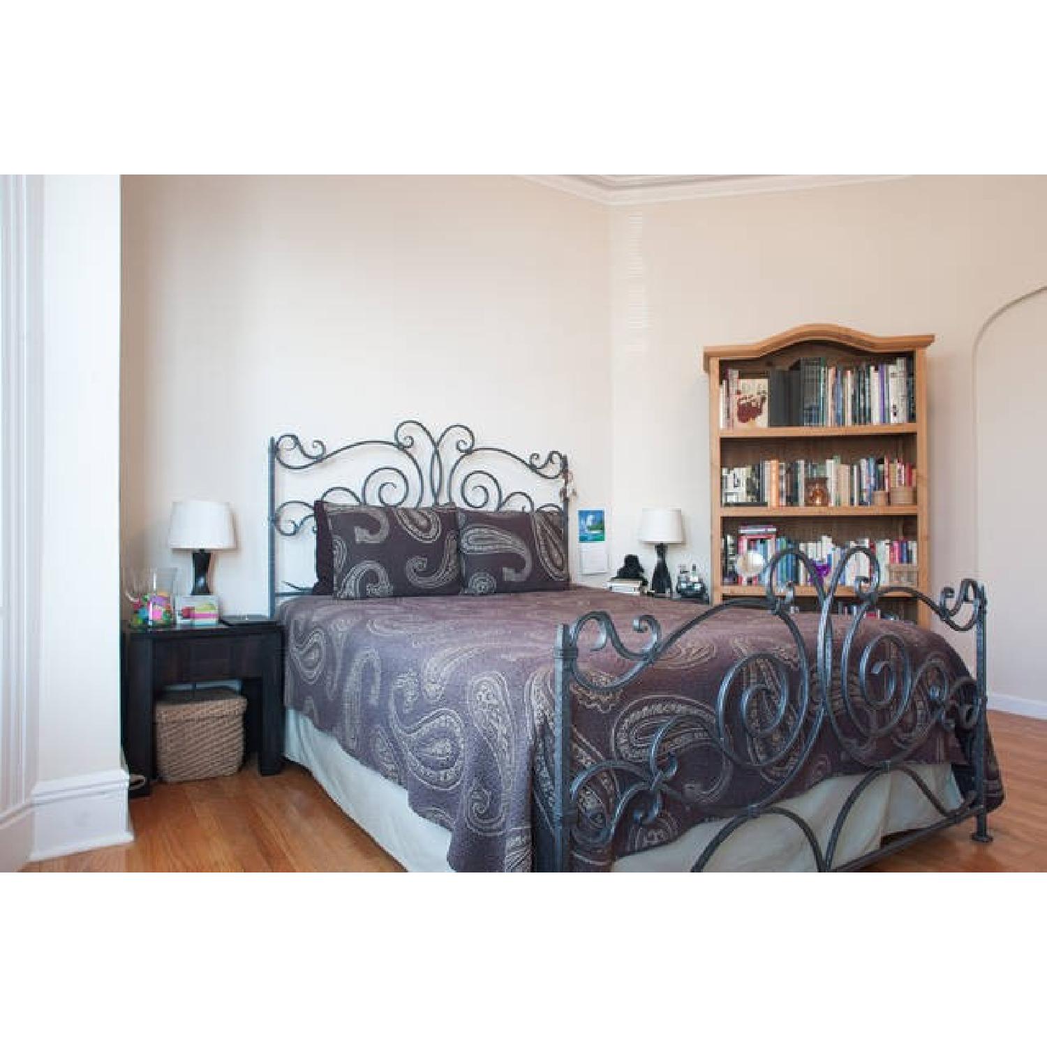 Claudio Rayes Solid Wrought Iron Queen Bed Frame - image-2