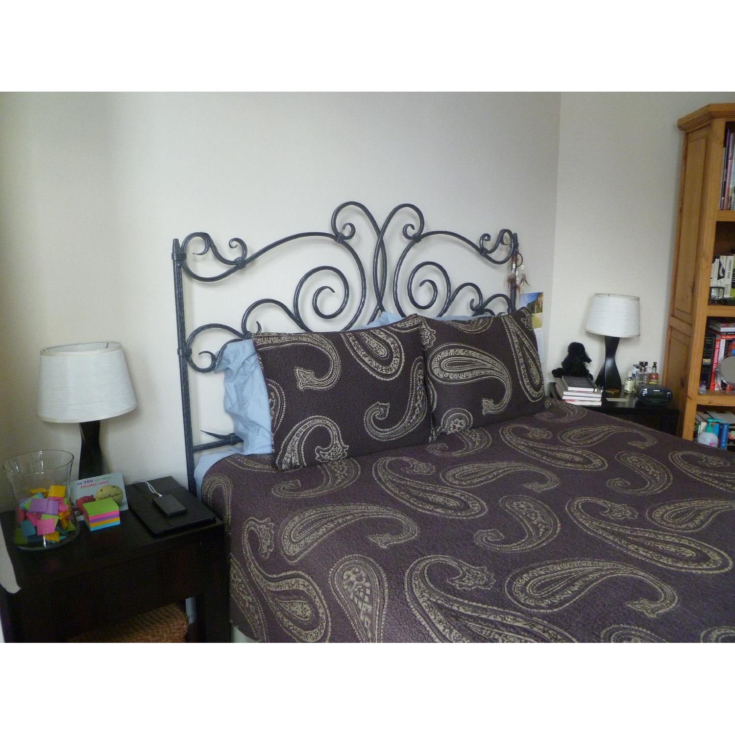 Claudio Rayes Solid Wrought Iron Queen Bed Frame - image-3