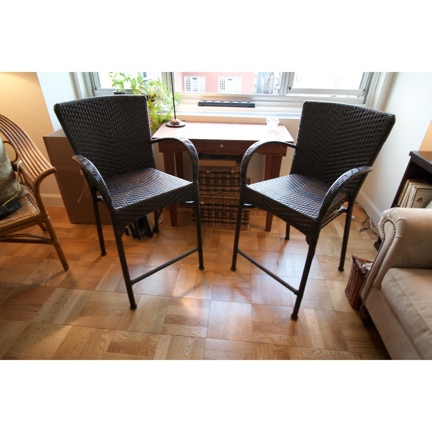 Pier 1 La Cena Mocha Counter Stools - image-1