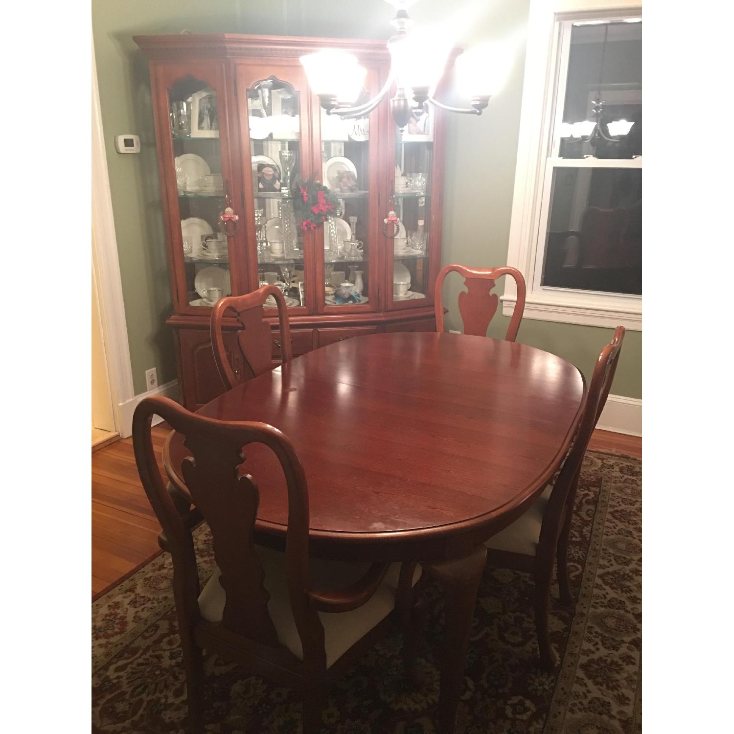 Simply Amish Cherry Wood Dining Set - image-2