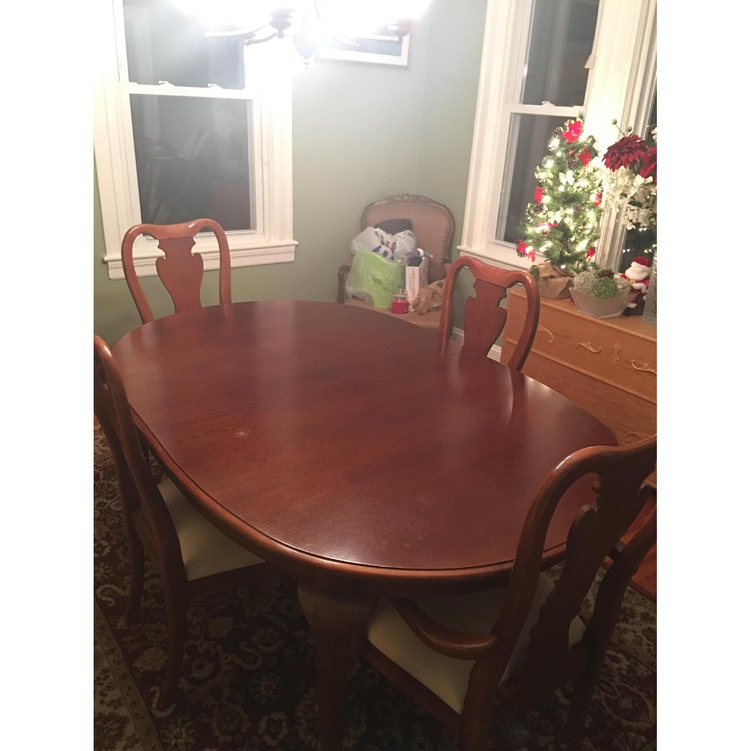 Simply Amish Cherry Wood Dining Set - image-5