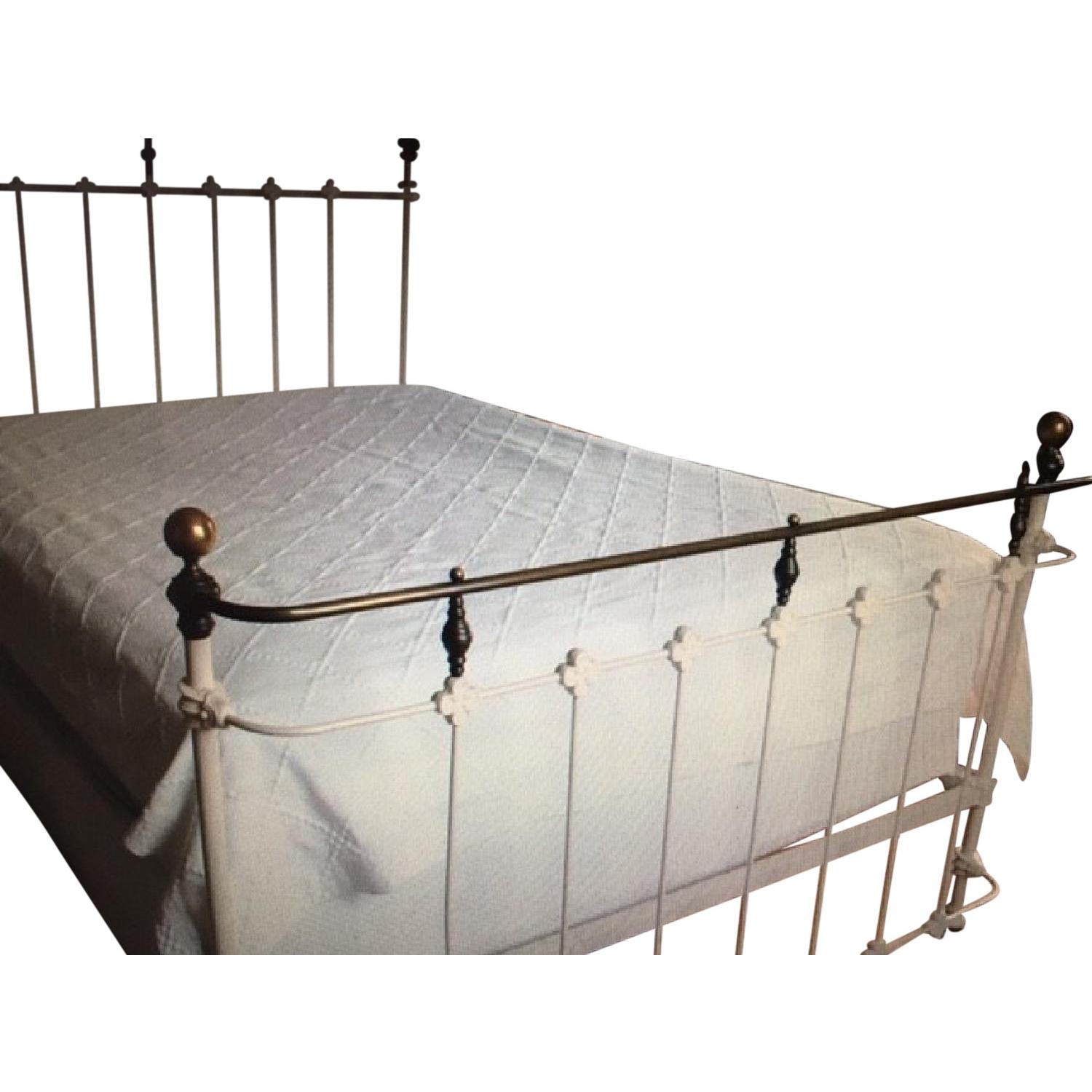 Hobnail Antiques Wrought Iron Bed Frame AptDeco