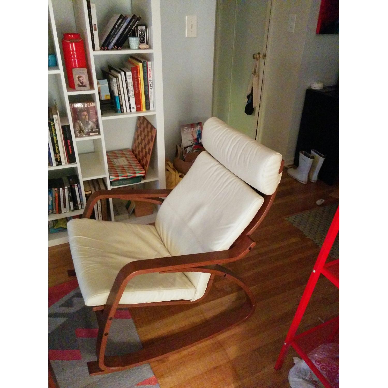 Ikea Poang Rocking Chair & Ottoman AptDeco