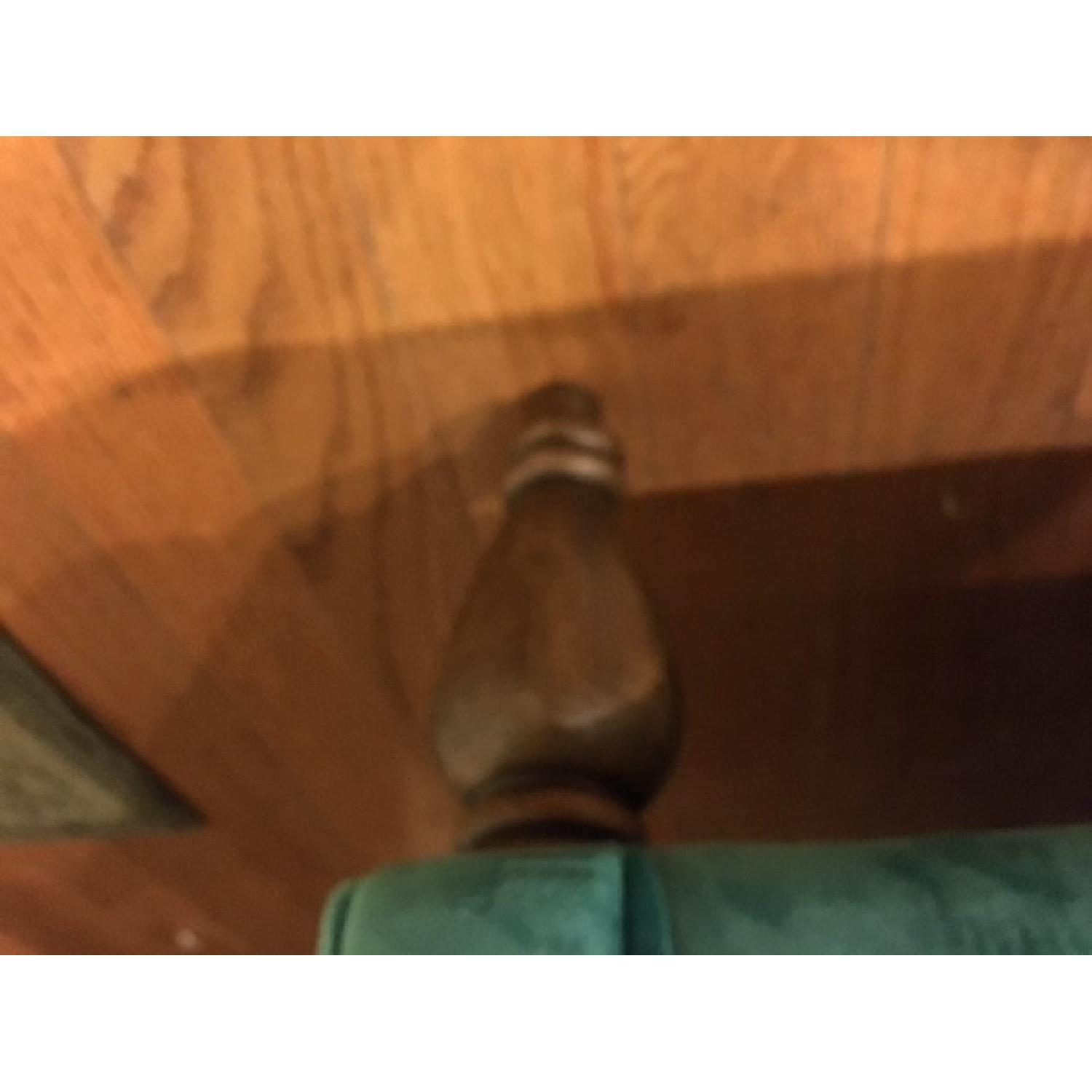 World Market Emerald Green Velvet Loveseat AptDeco