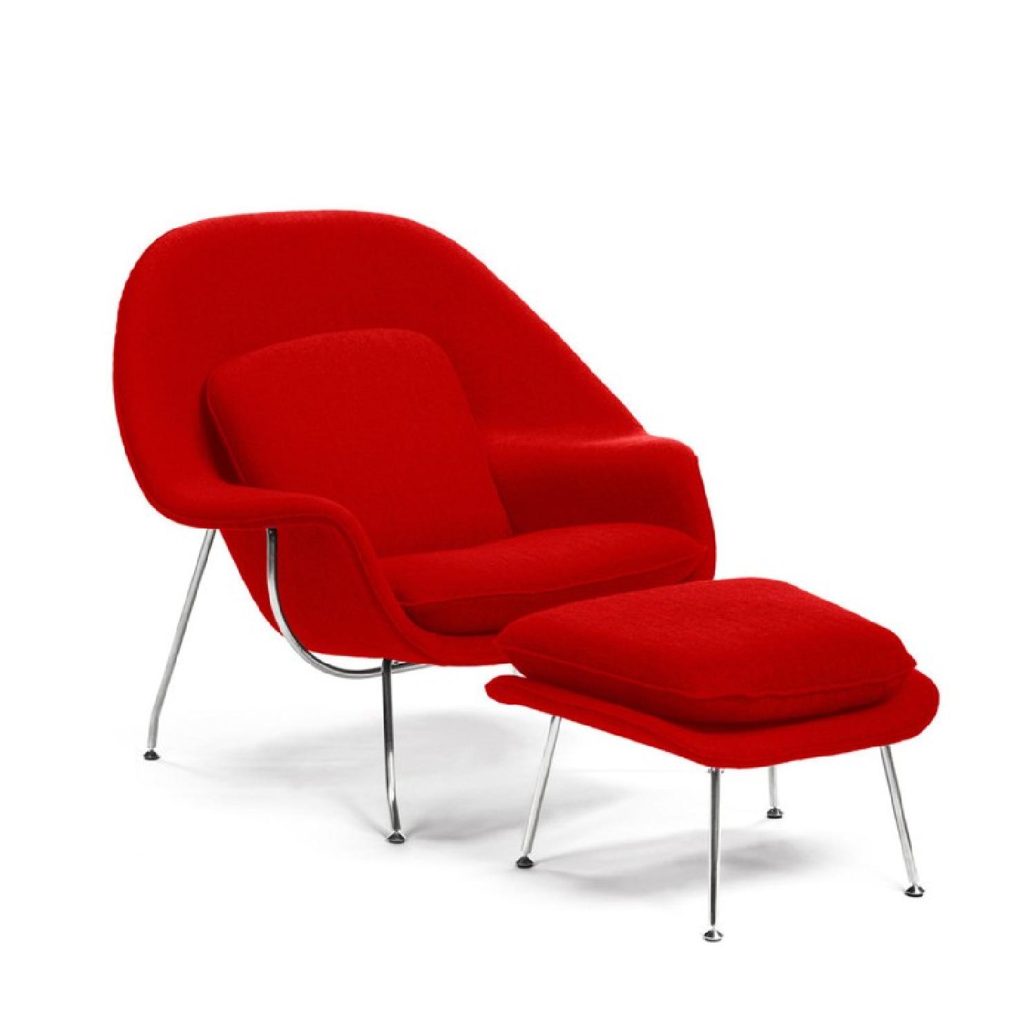 Womb Chair & Ottoman Replica - image-0