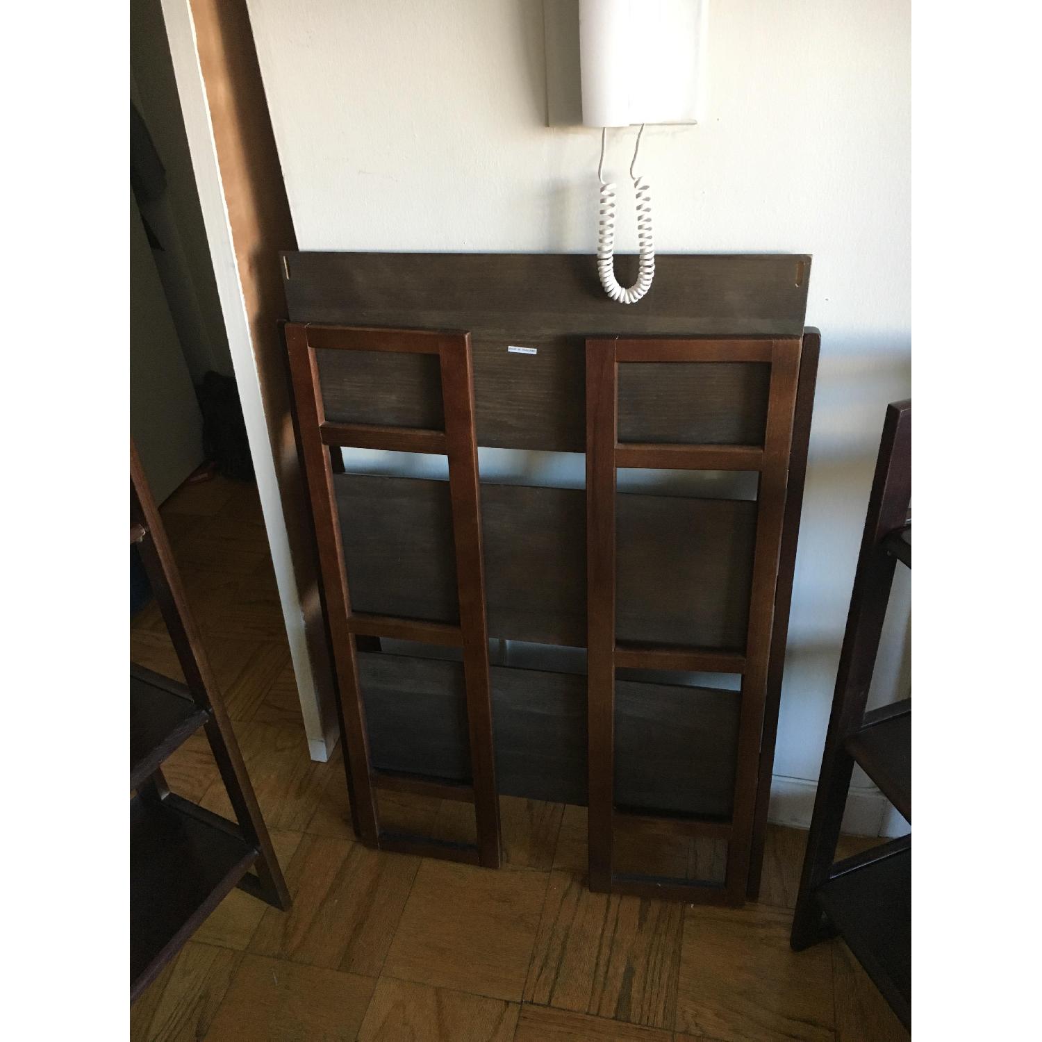 Container Store Java Solid Wood Stackable Folding Bookshelf - image-1