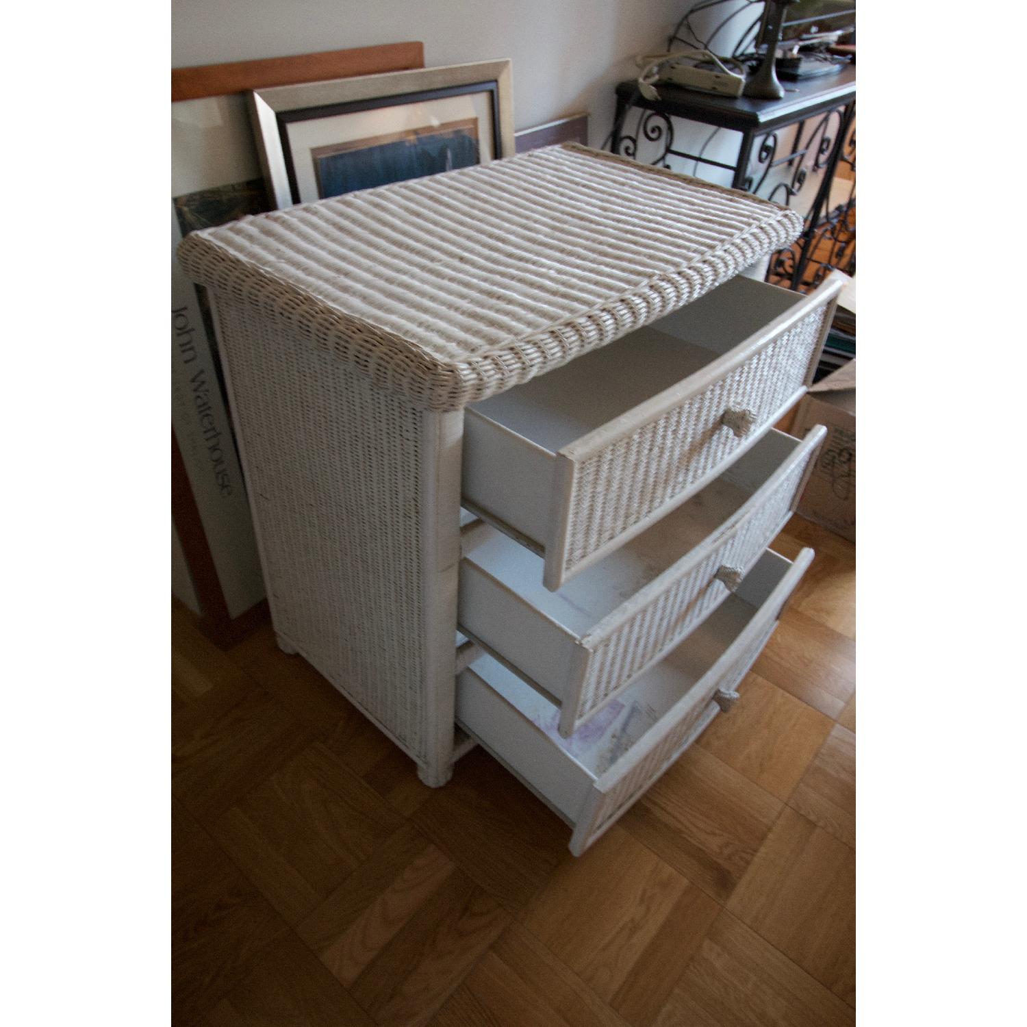 Pier 1 3 Drawer Wicker Dresser - image-4