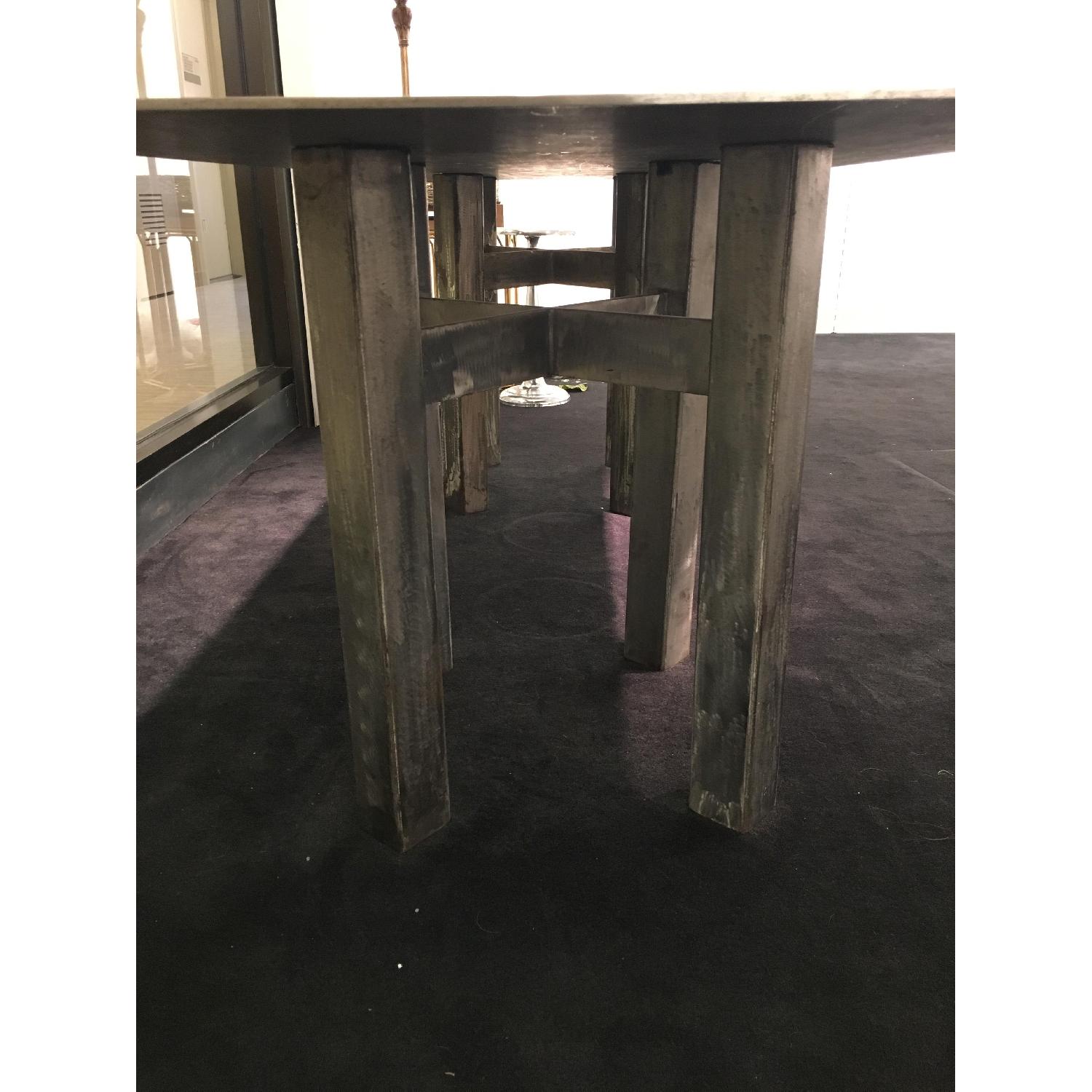 Custom-Built Stainless Steel Dining Table - image-2
